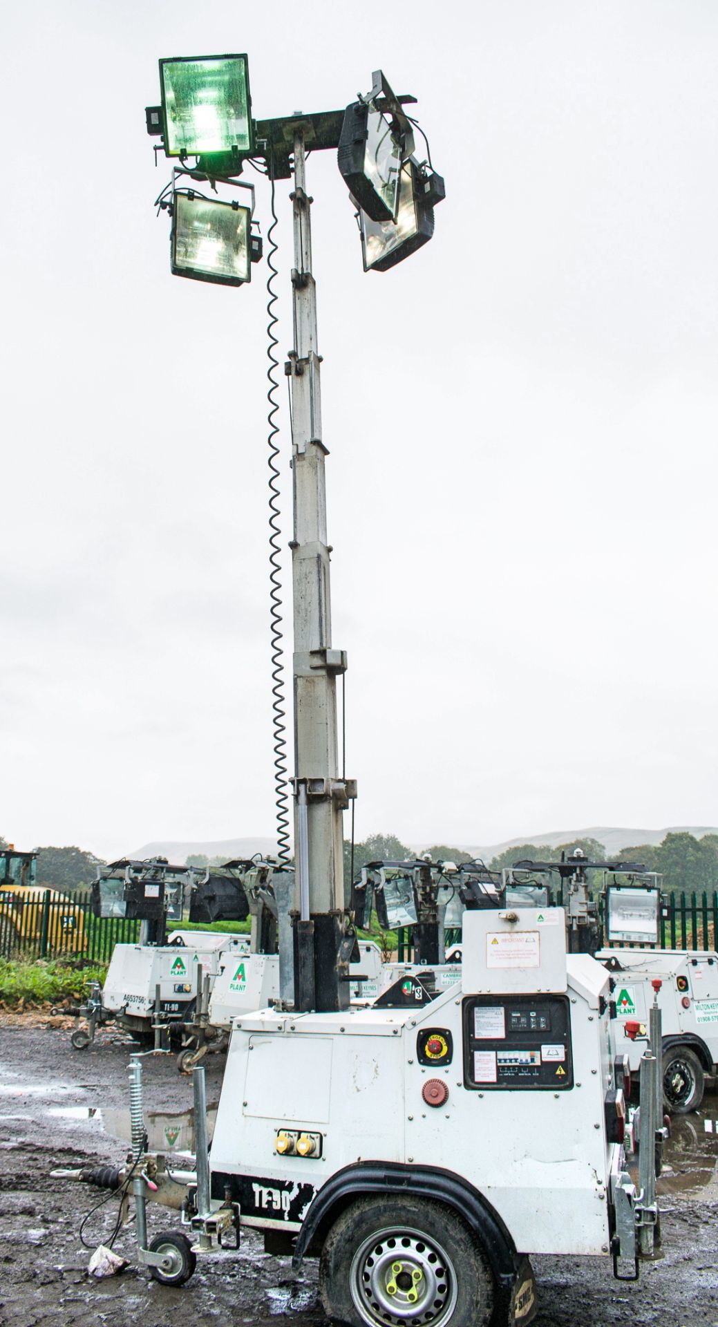 SMC TL-90 diesel driven mobile lighting tower Year: 2012 S/N: 1210029 Recorded Hours: 2887 R380231 - Image 5 of 8