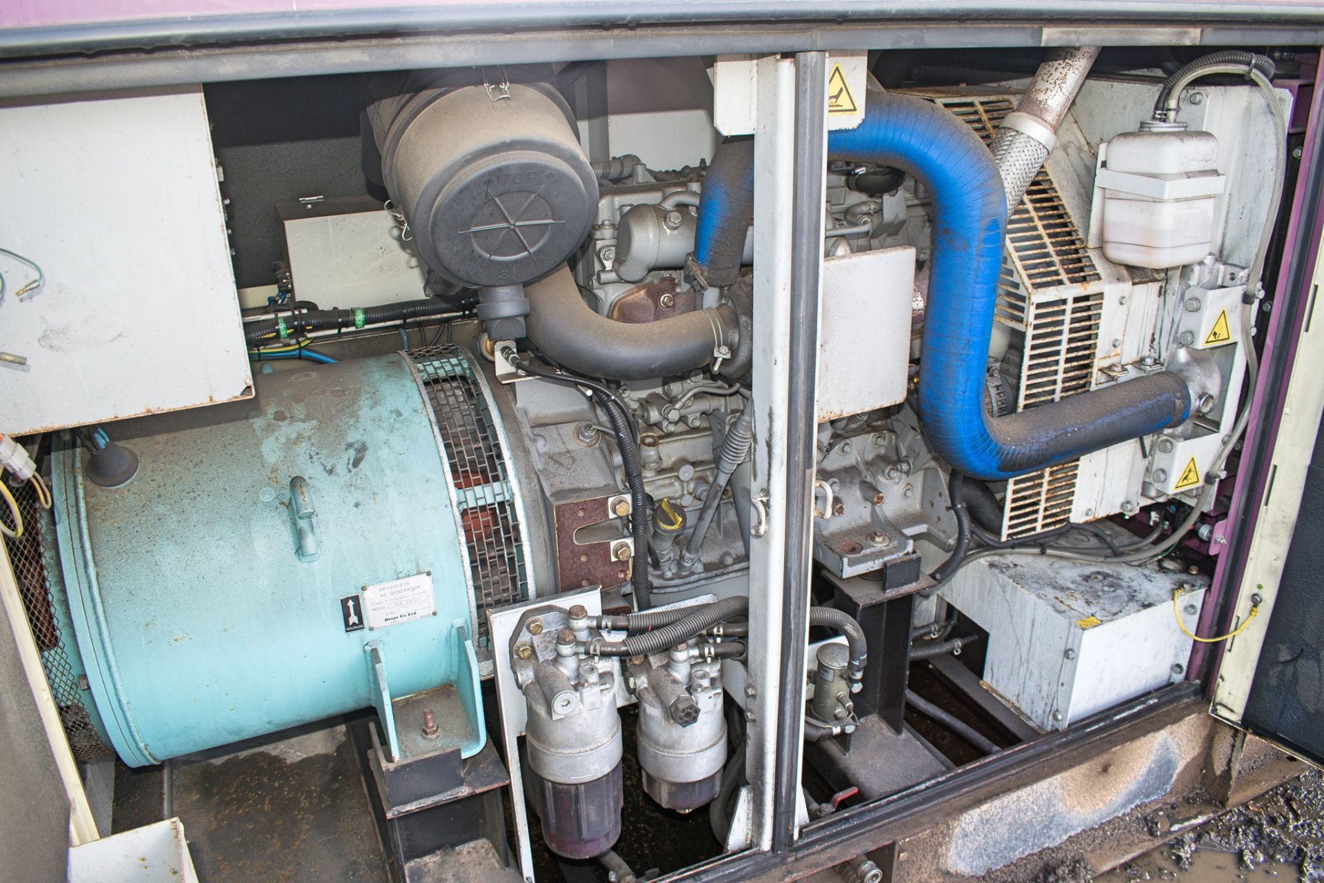 Denyo DCA-70 50 kva diesel driven generator Year: 2011 S/N: 3849695 Recorded Hours: 13,816 A566509 - Image 6 of 8