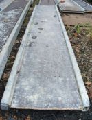 Aluminium staging board approximately 10ft long