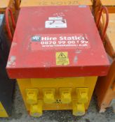 3 phase 400 volt to 110 volt site transformer