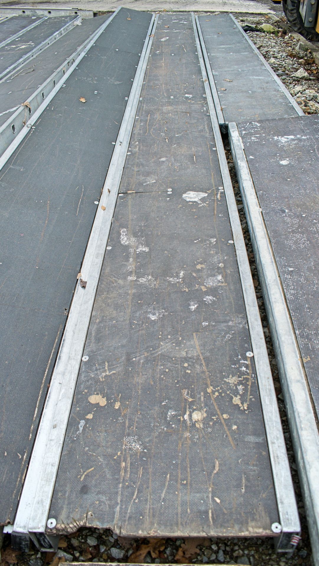 Aluminium staging board approximately 20ft long