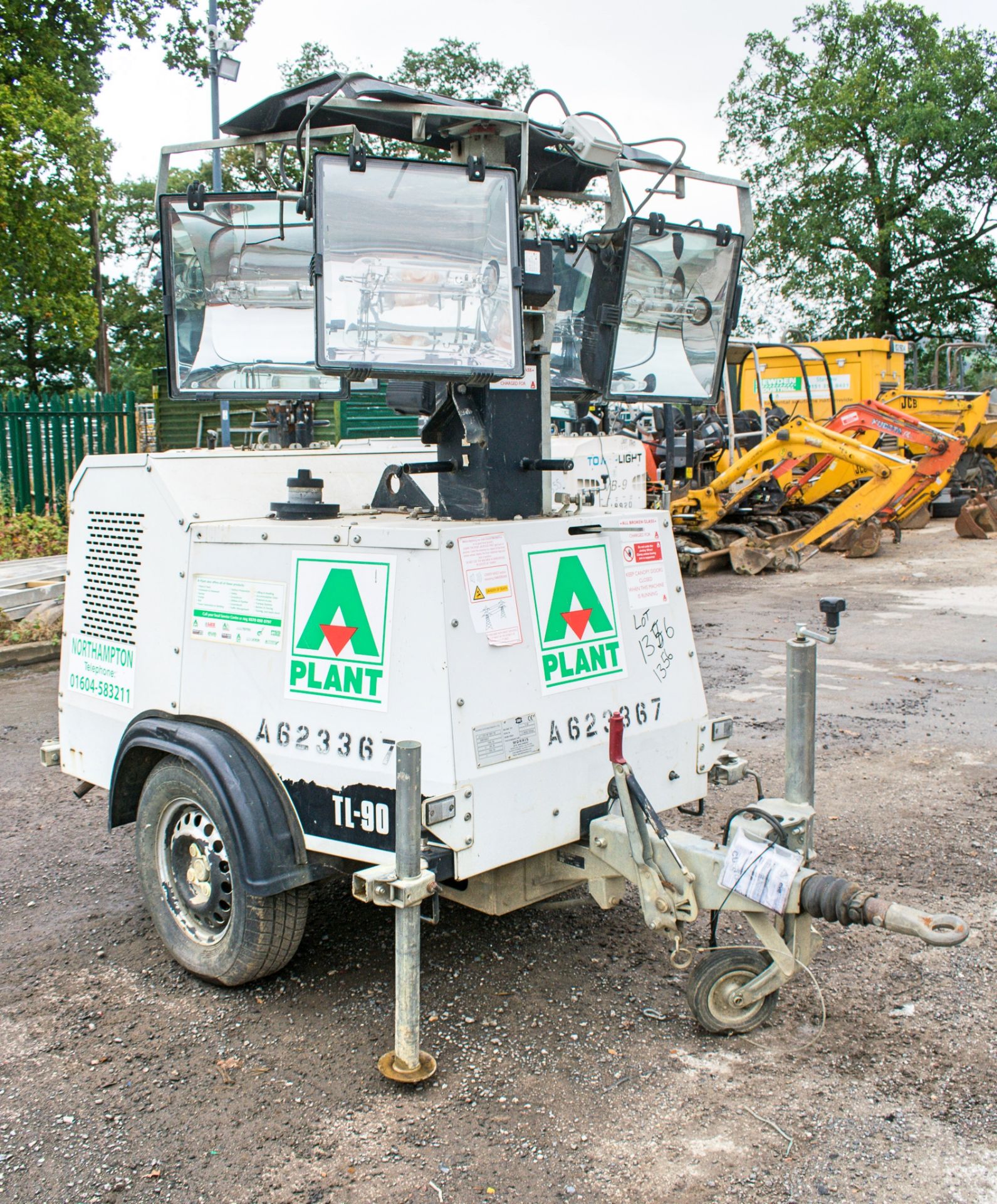 SMC TL-90 diesel driven mobile lighting tower Year: 2013 S/N: 1310413 Recorded Hours: 2244 A623367