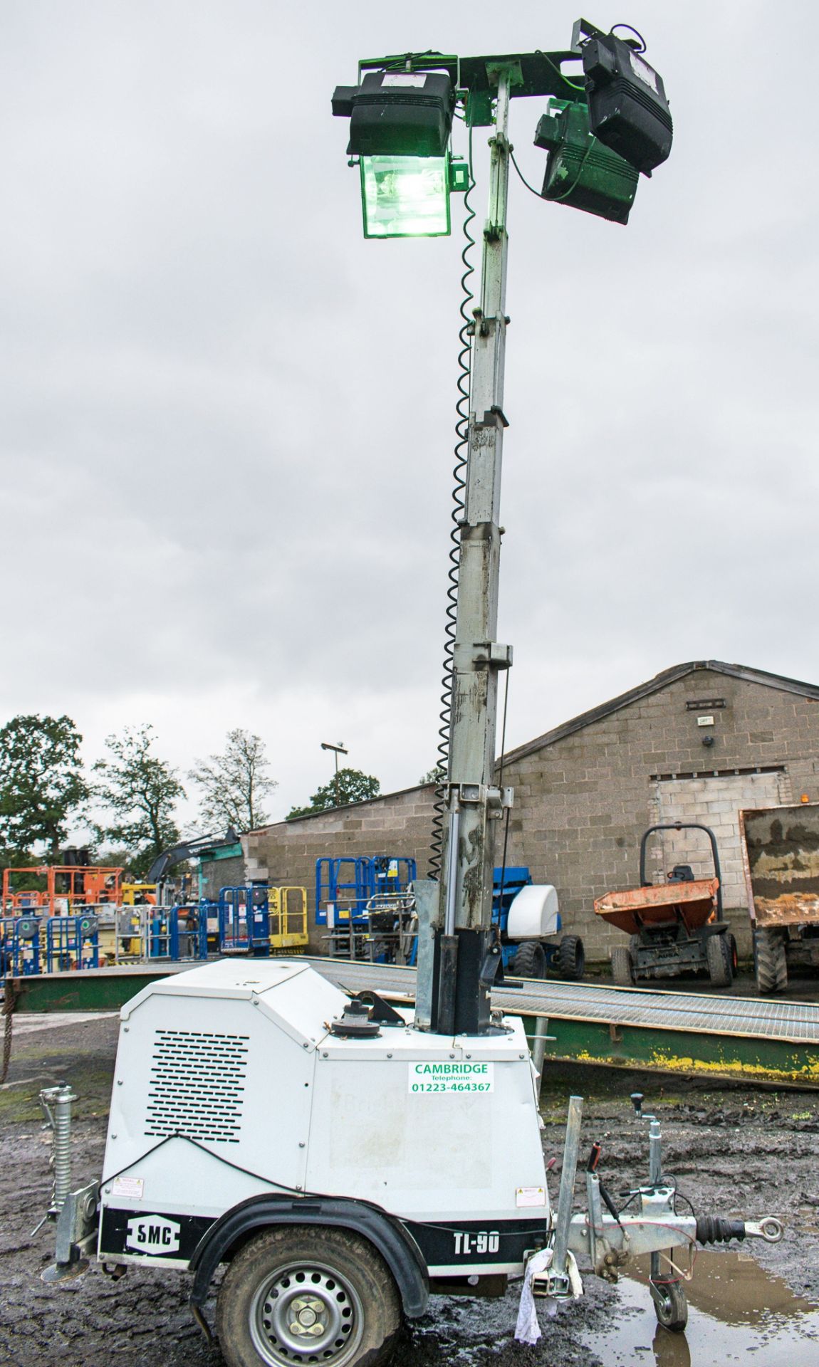 SMC TL-90 diesel driven mobile lighting tower Year: 2014 S/N: 1411219 Recorded Hours: 3479 A653758 - Image 6 of 8