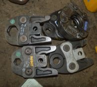 4 - pipe press jaws & 1 - collar