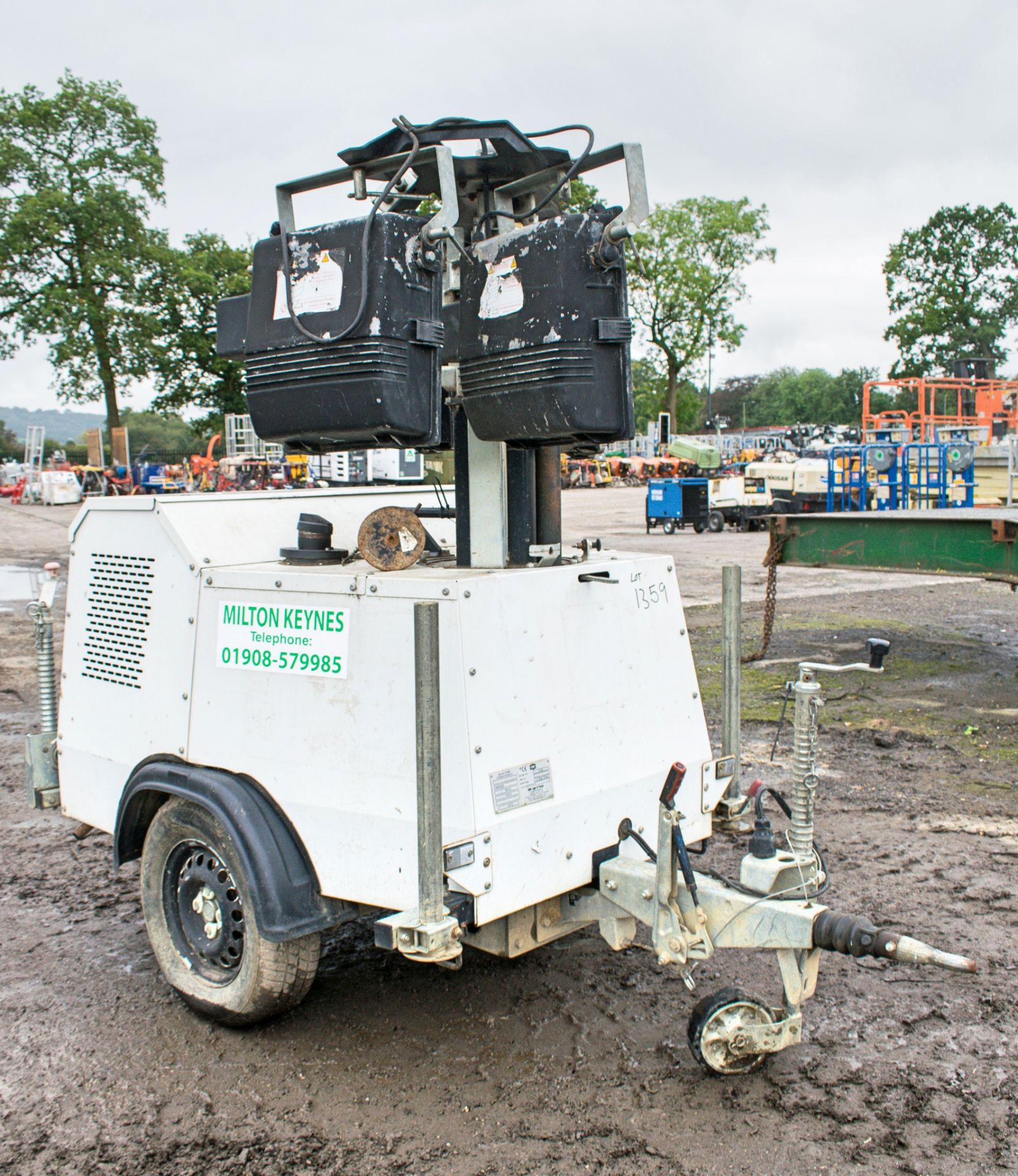 SMC TL-90 diesel driven mobile lighting tower Year: 2012 S/N: 129487 Recorded Hours: 2959 R380123