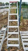 8 tread aluminium step ladder