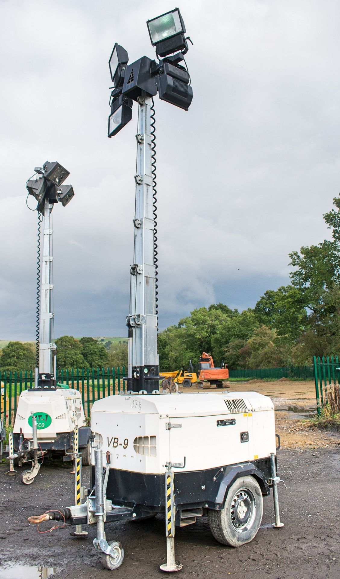 Tower Light VB-9 diesel driven mobile lighting tower Year: 2011 S/N: 1103304 Recorded Hours: 181 - Image 6 of 9