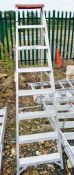 8 tread aluminium step ladder