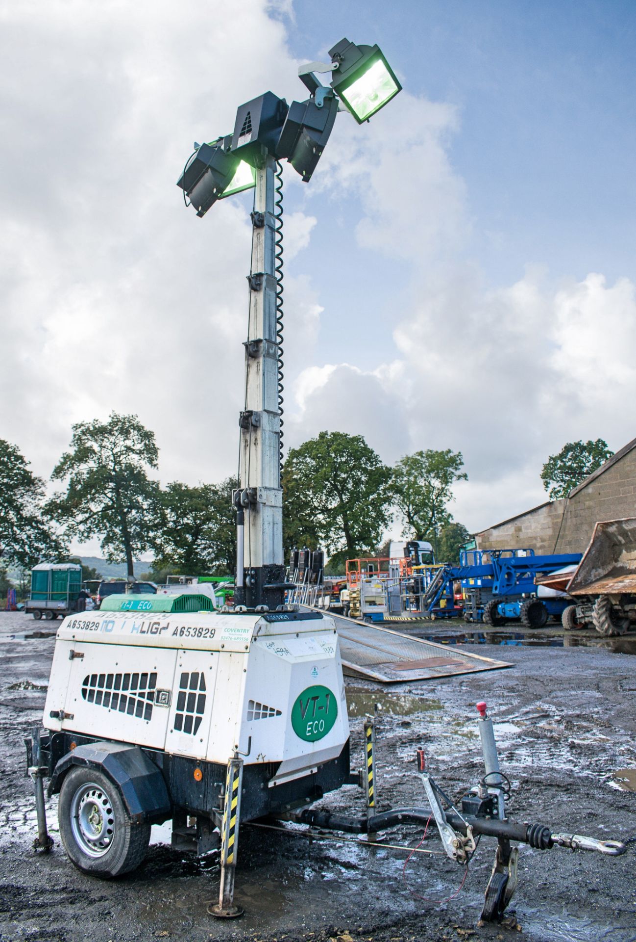 Tower Light VT-1 diesel driven mobile lighting tower Year: 2014 S/N: 1404112 Recorded Hours: 1416 - Image 6 of 8