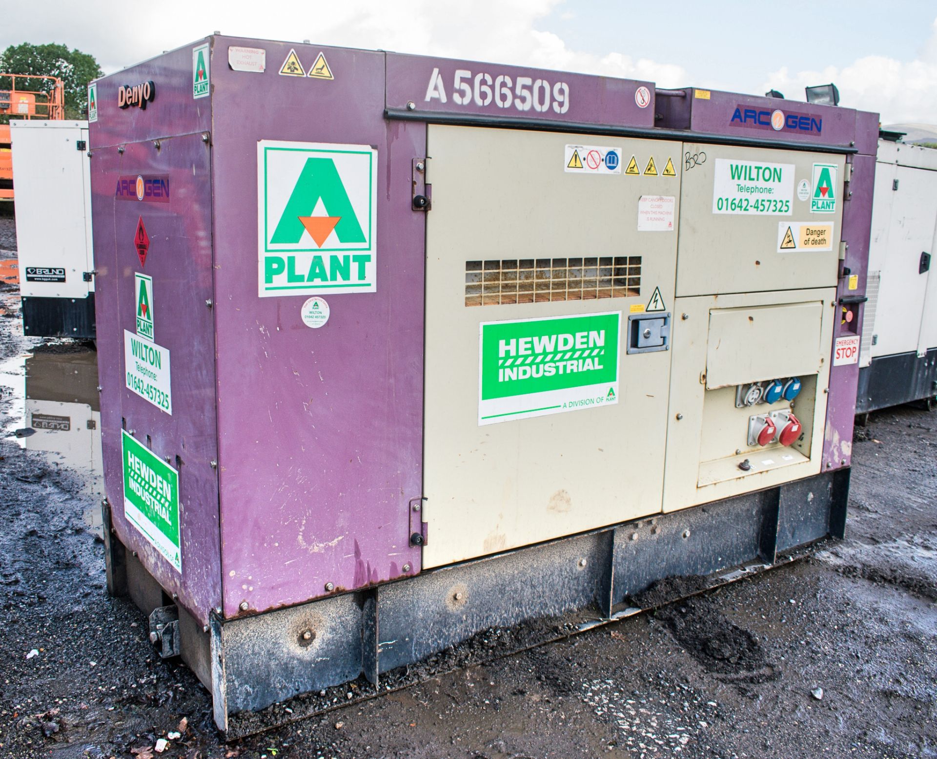Denyo DCA-70 50 kva diesel driven generator Year: 2011 S/N: 3849695 Recorded Hours: 13,816 A566509 - Image 2 of 8