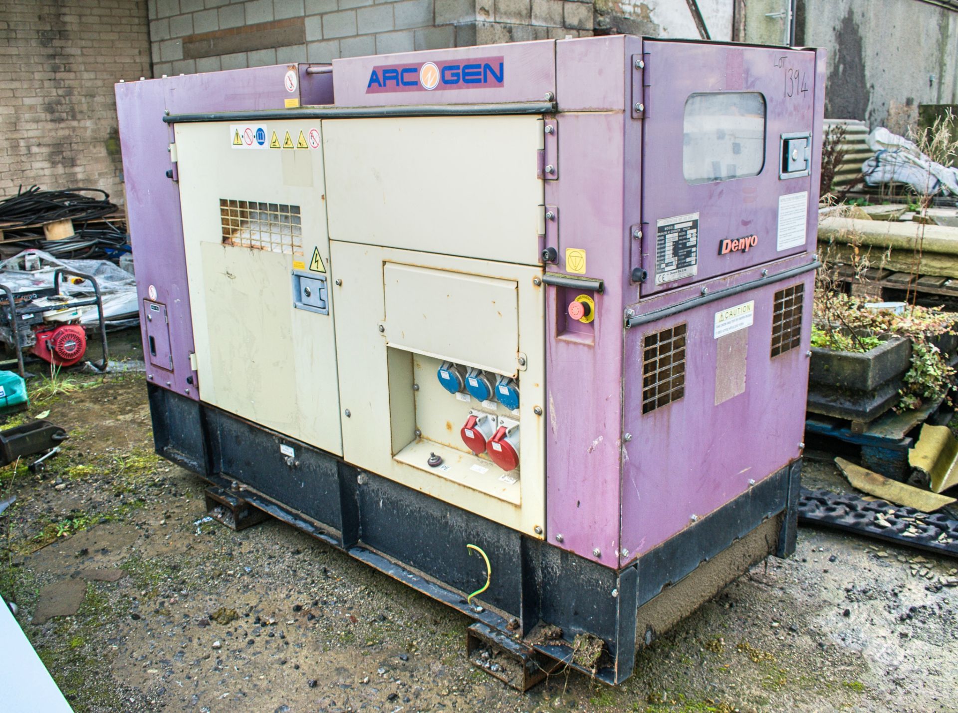 Denyo DCA-60ES 50 kva diesel driven generator Year: 2011 S/N: 3853953 Recorded Hours: 19,506