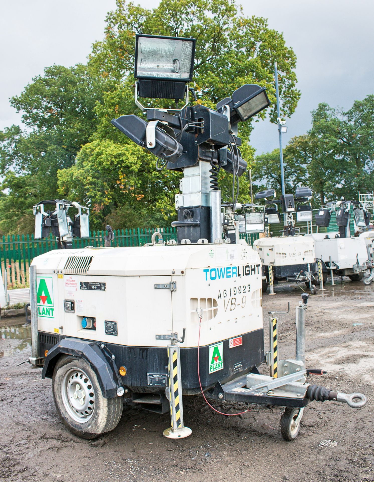 Tower Light VB-9 diesel driven mobile lighting tower Year: 2013 S/N: 1302900 Recorded Hours: 2746