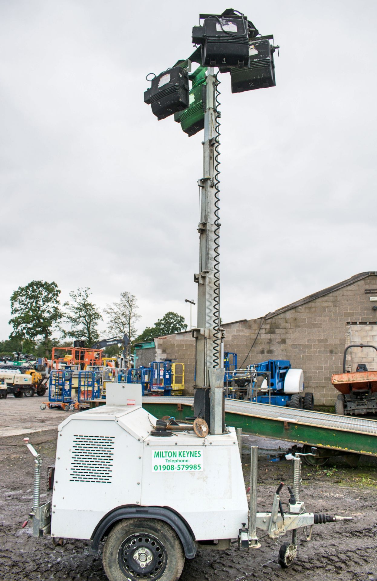 SMC TL-90 diesel driven mobile lighting tower Year: 2012 S/N: 129487 Recorded Hours: 2959 R380123 - Image 6 of 8