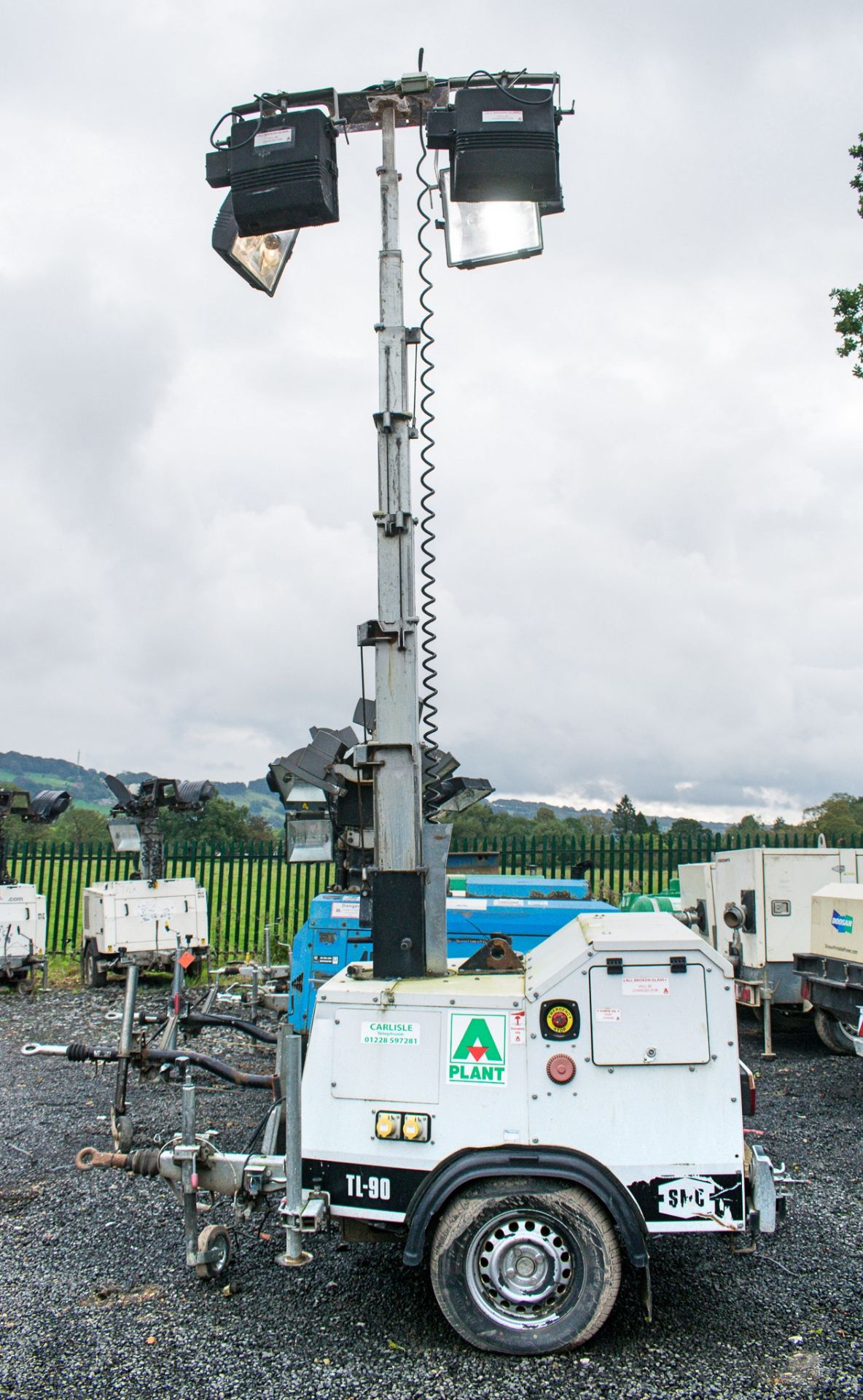 SMC TL-90 diesel driven mobile lighting tower Year: 2012 S/N: 1210010 Recorded Hours: 1155 A380205 - Image 5 of 9