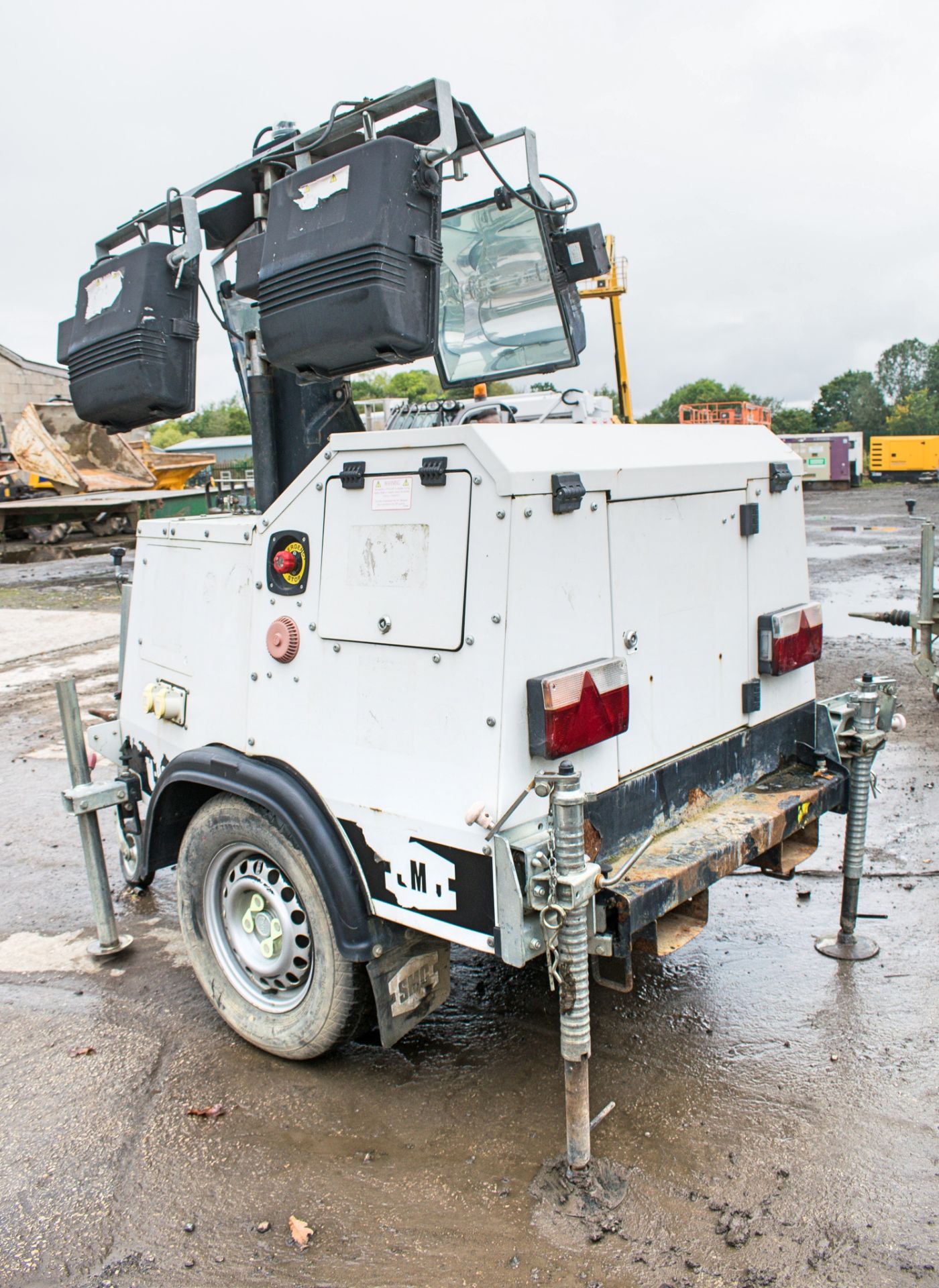 SMC TL-90 diesel driven mobile lighting tower Year: 2012 S/N: 1210023 Recorded Hours: 2808 R380211 - Image 3 of 8