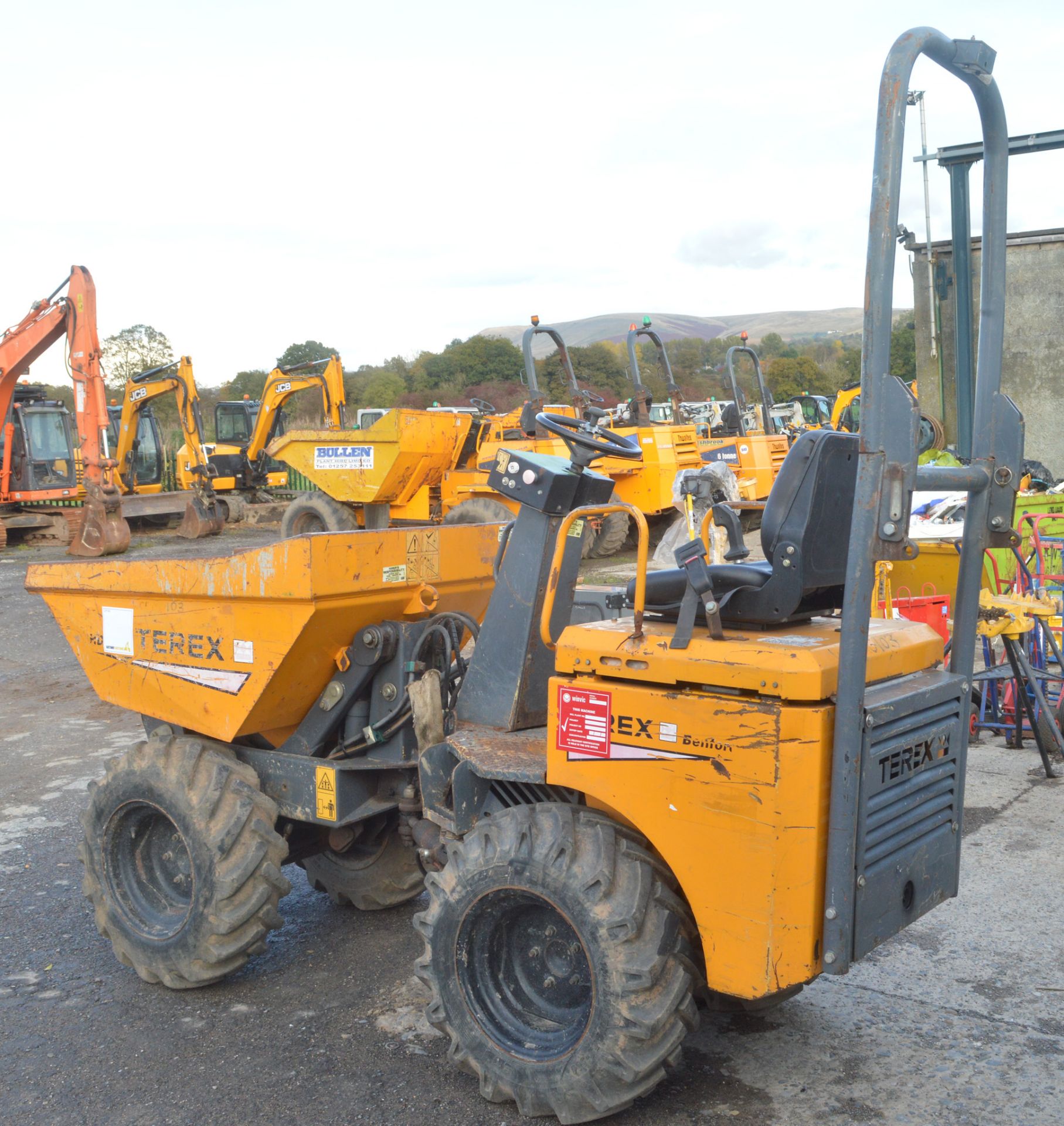 Benford Terex HD1000 1 tonne hi-tip dumper S/N: 2003 S/N: E310HM418 Recorded Hours: 2885 - Bild 3 aus 9