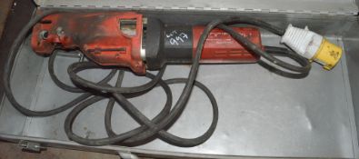 Ridgid 550-1 110 volt pipe saw c/w carry case