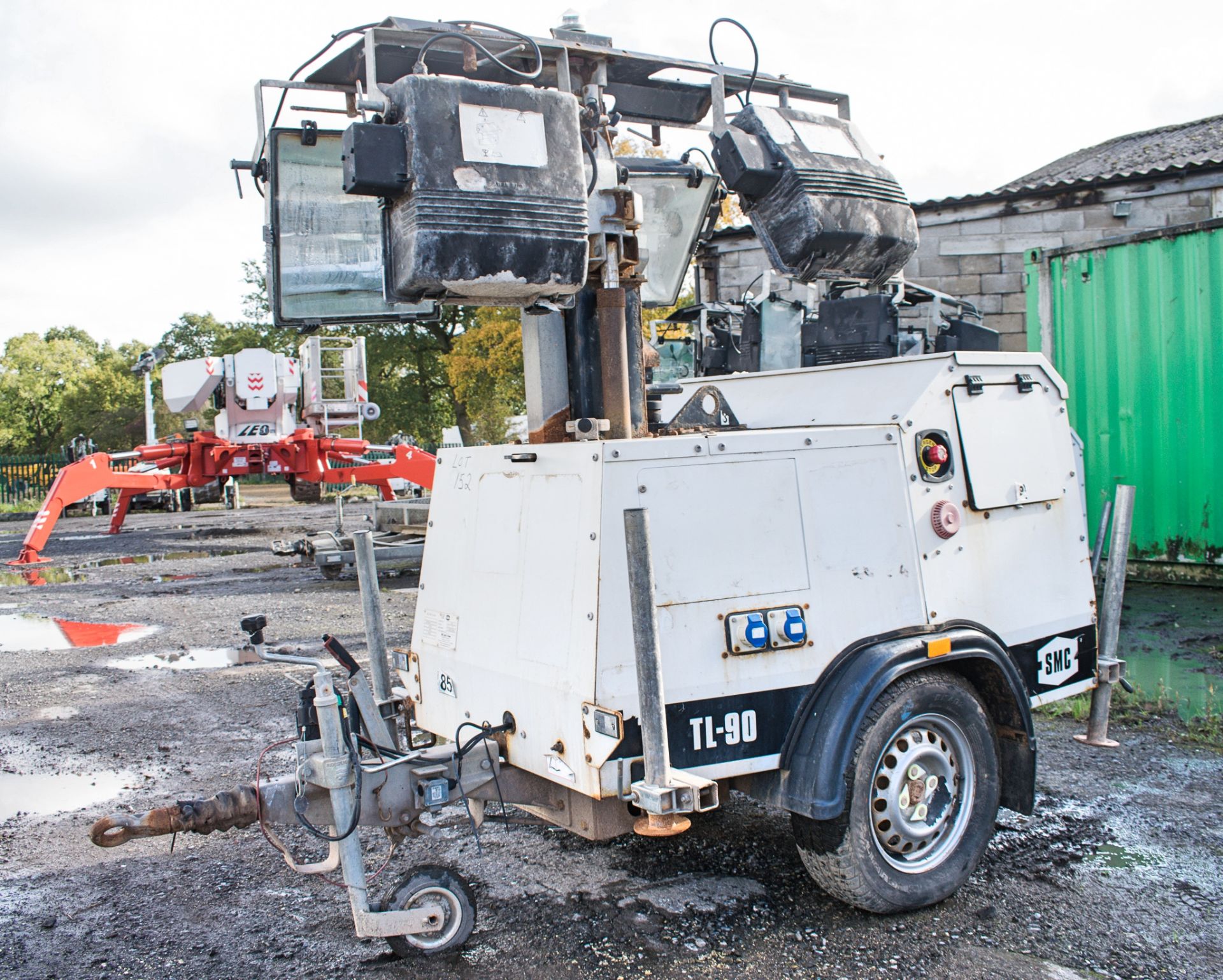 SMC TL-90 diesel driven mobile lighting tower  Year: 2012 S/N: 129707 Recorded hours: 2861