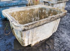 Plastic mortar tub