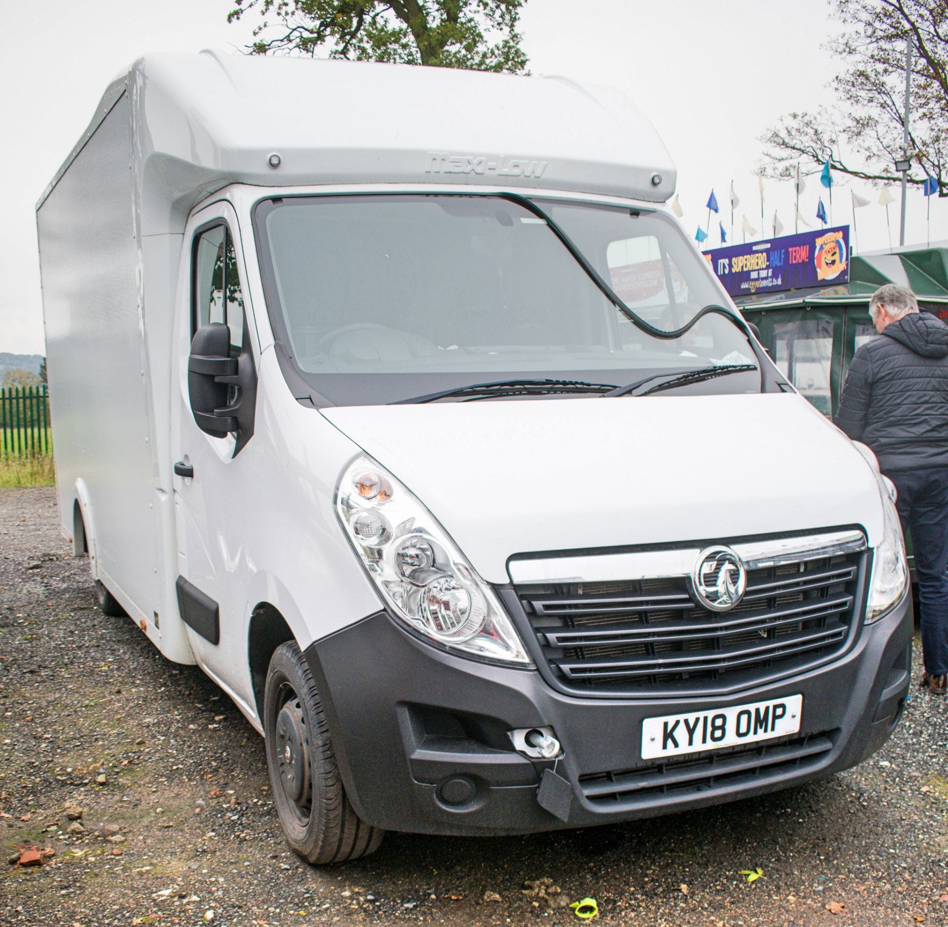 Vauxhall Movano F3500 Maxi-Low box van  Registration Number: KY18 OMP Date of Registration: March - Image 2 of 13