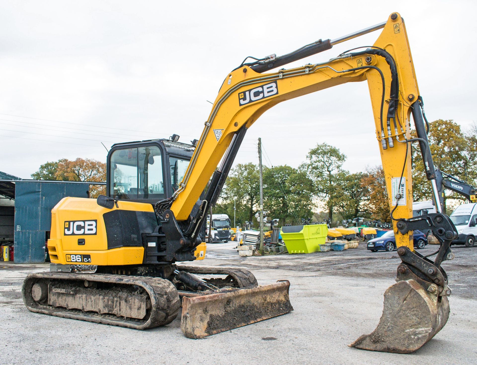 JCB 86C-1 9 tonne rubber tracked midi excavator  Year: 2014 S/N: 02249525 Recorded Hours: 5343 - Image 2 of 21