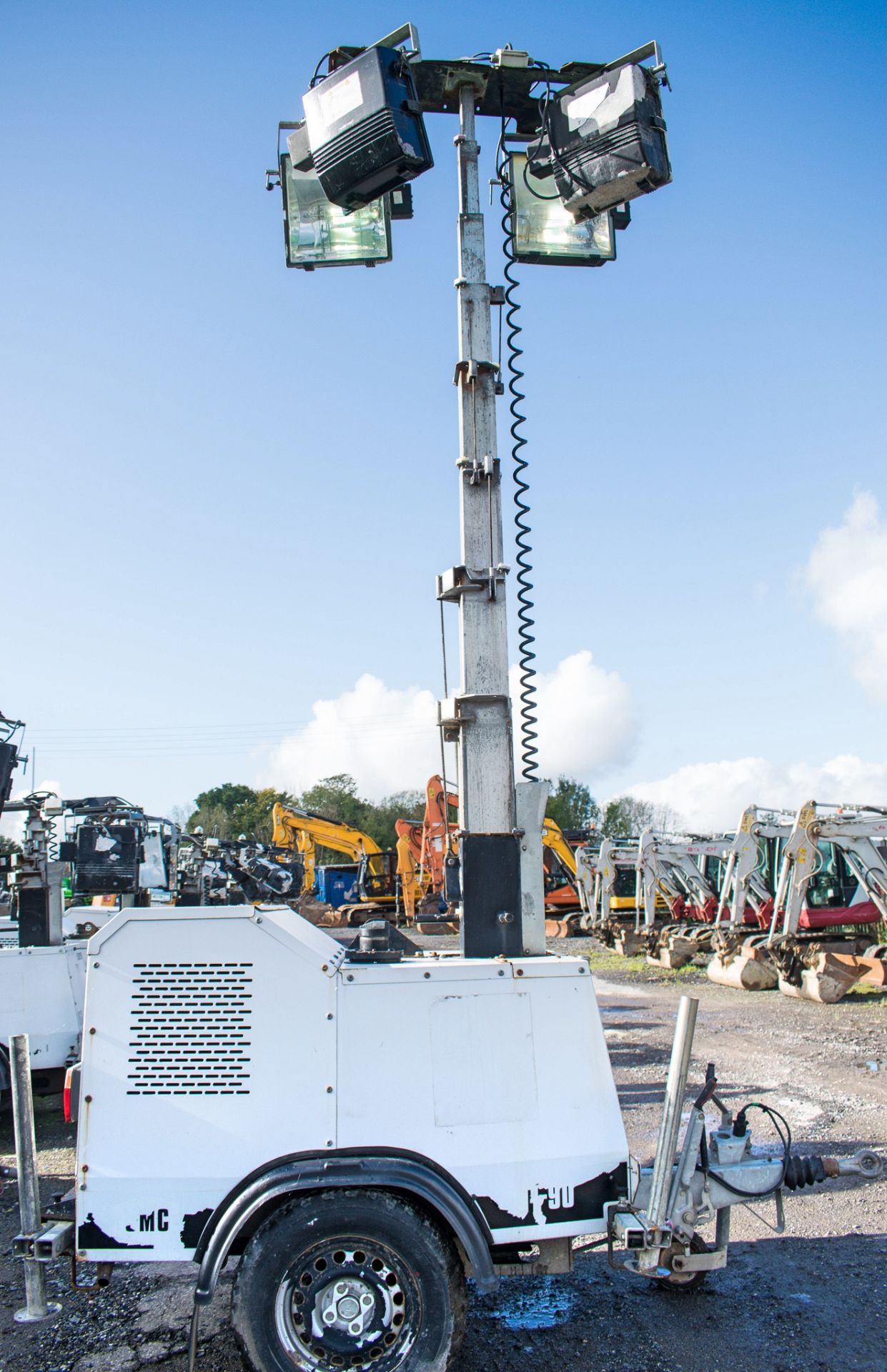 SMC TL-90 diesel driven mobile lighting tower  Year: 2012 S/N: 129706 Recorded hours: 2201 A595099 - Image 6 of 8