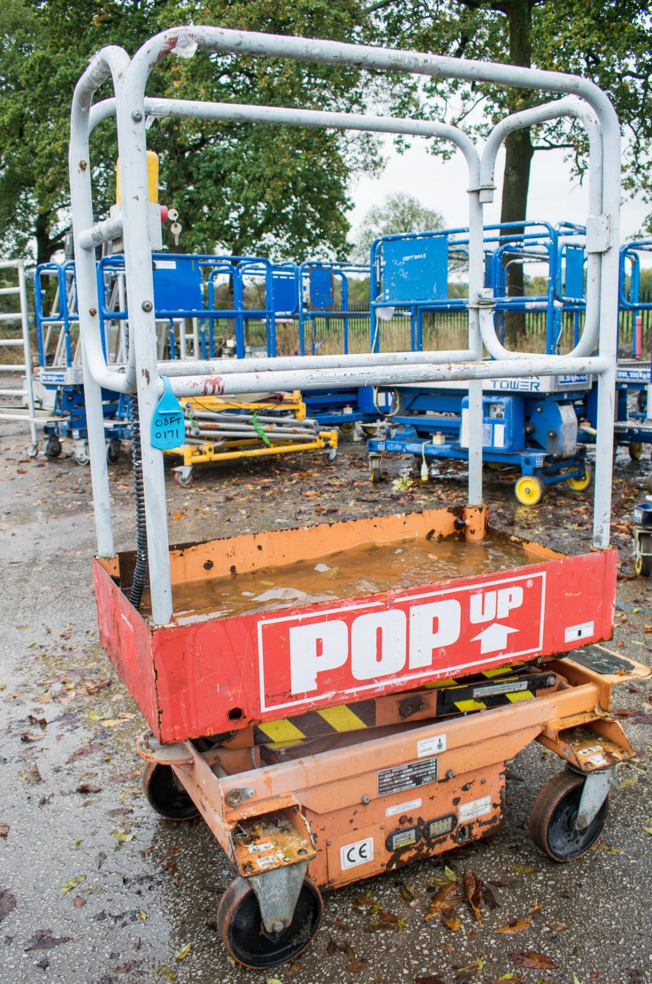 Pop-Up push along battery electric scissor lift  08FT0171 - Image 3 of 6