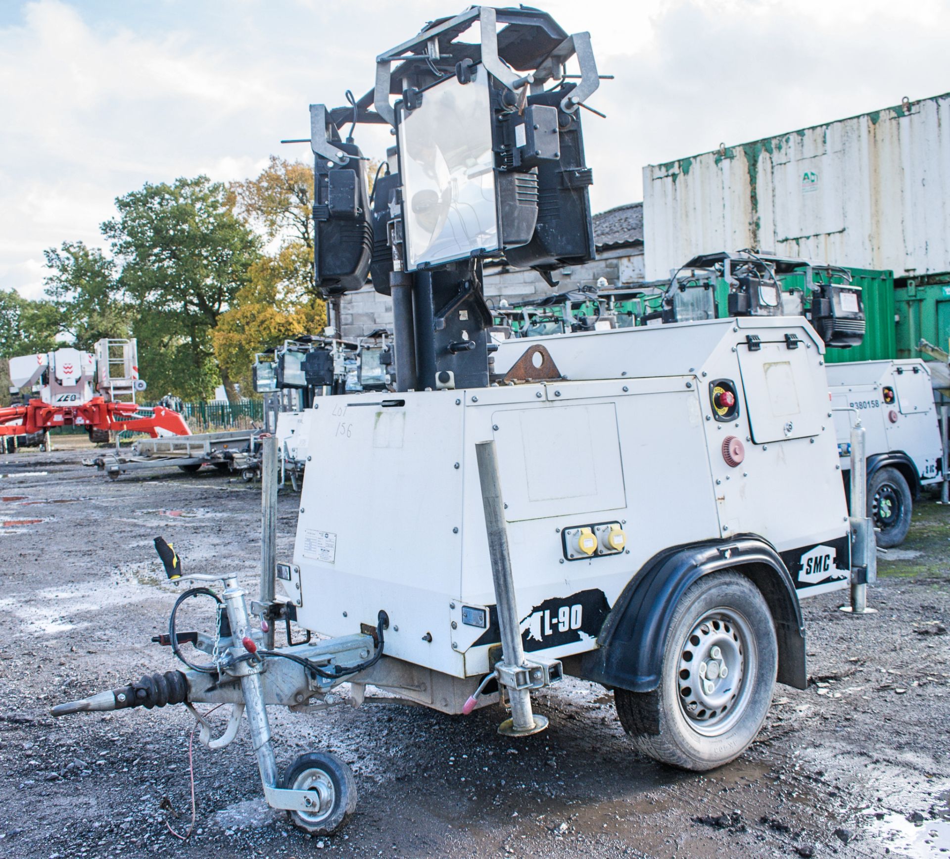 SMC TL-90 diesel driven mobile lighting tower Year: 2012 S/N: 1210011 Recorded hours: 6998 R380206