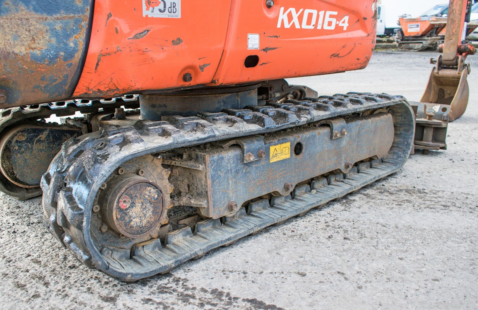 Kubota KX016-4 1.6 tonne rubber tracked mini excavator  Year: 2016 S/N: 60359 Recorded hours: 1626 - Image 9 of 18