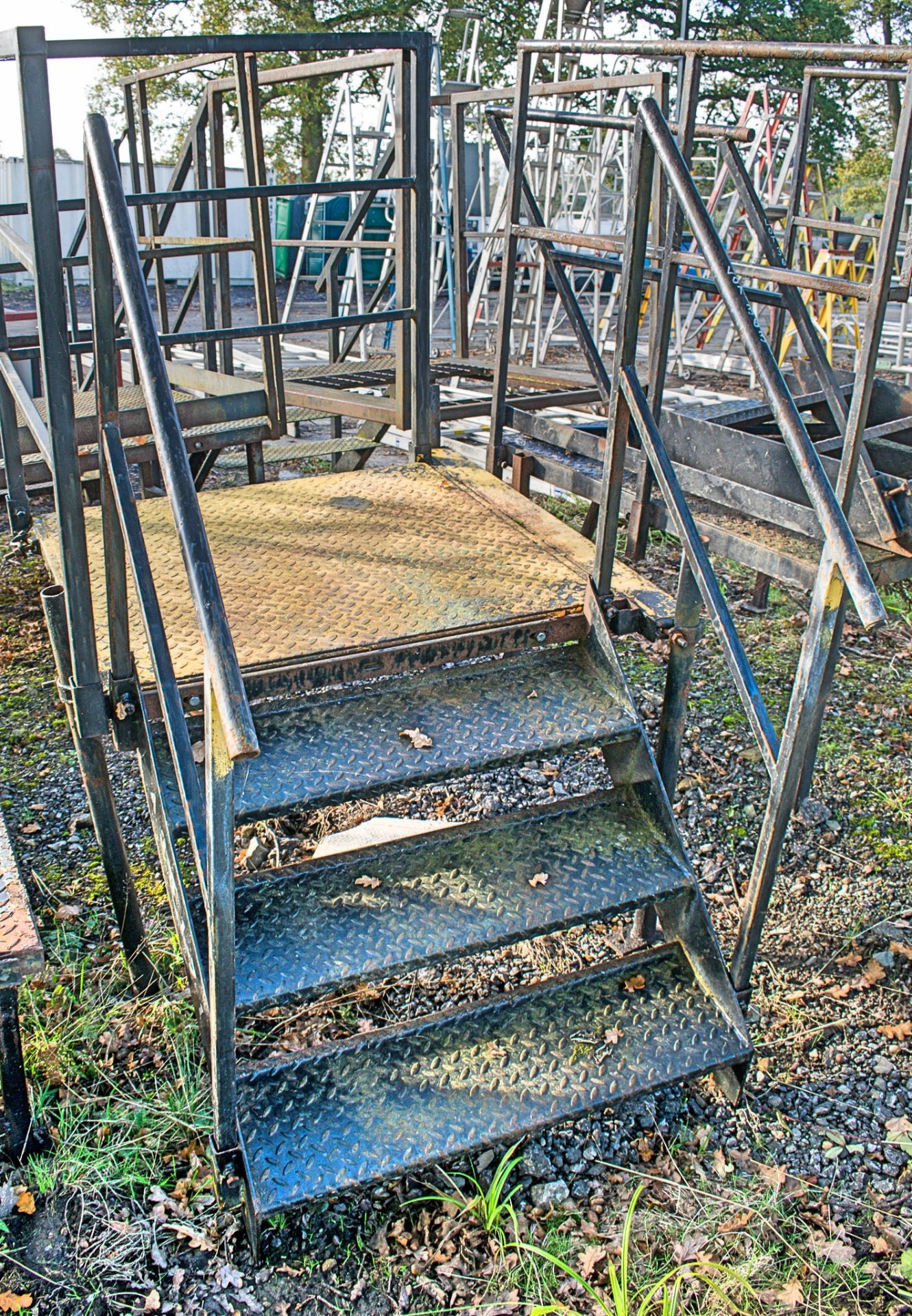 Steel staircase