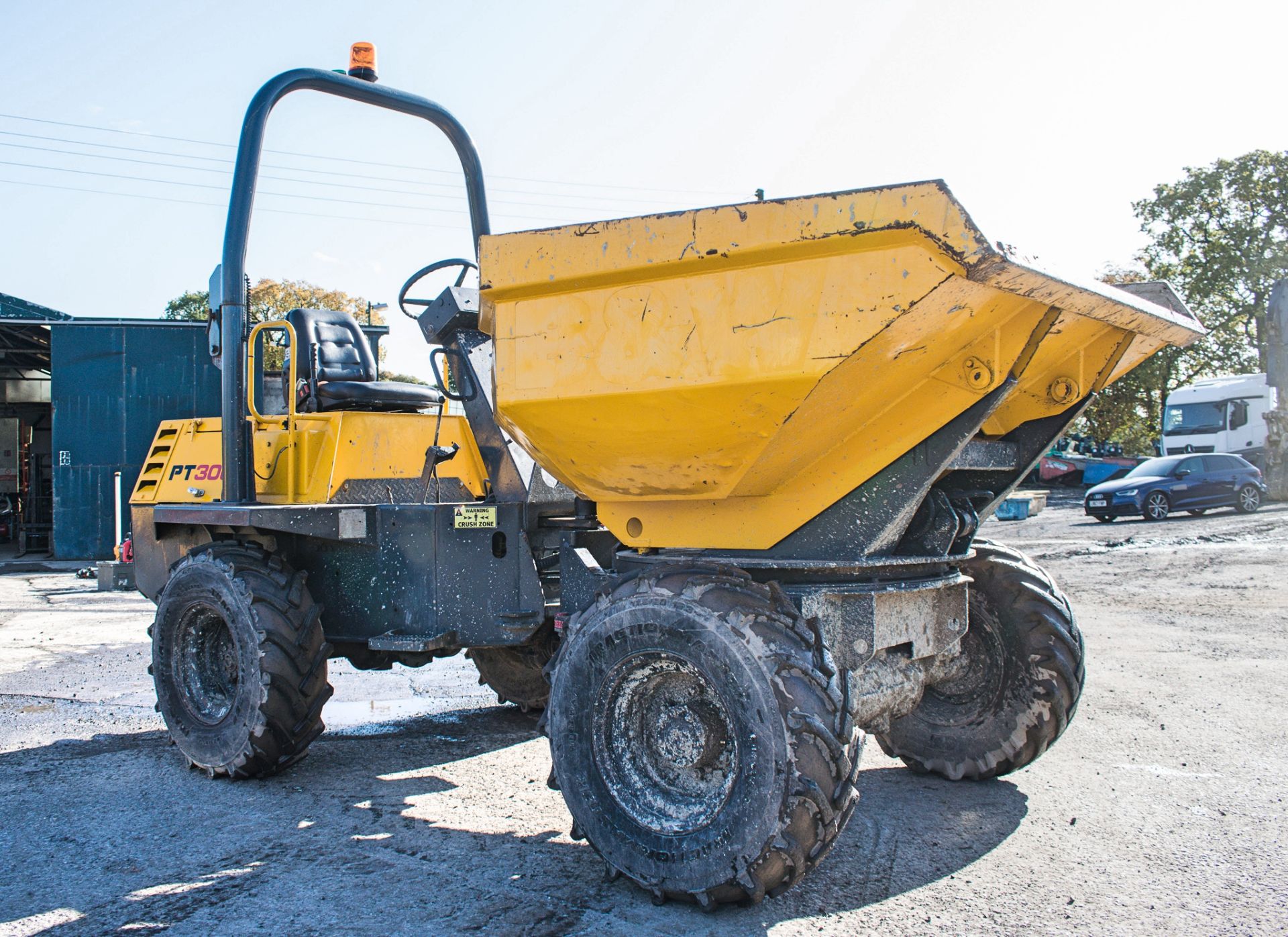 Benford Terex 3 tonne swivel skip dumper  Year:2003 S/N: E310AS314 Recorded hours: Clock blank  678 - Image 2 of 17