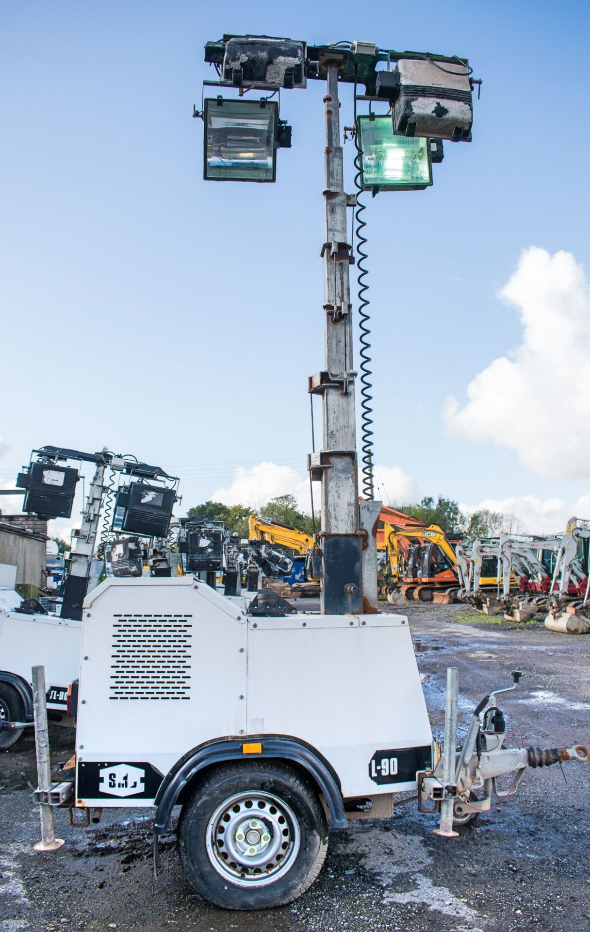 SMC TL-90 diesel driven mobile lighting tower  Year: 2012 S/N: 129707 Recorded hours: 2861 - Image 6 of 7