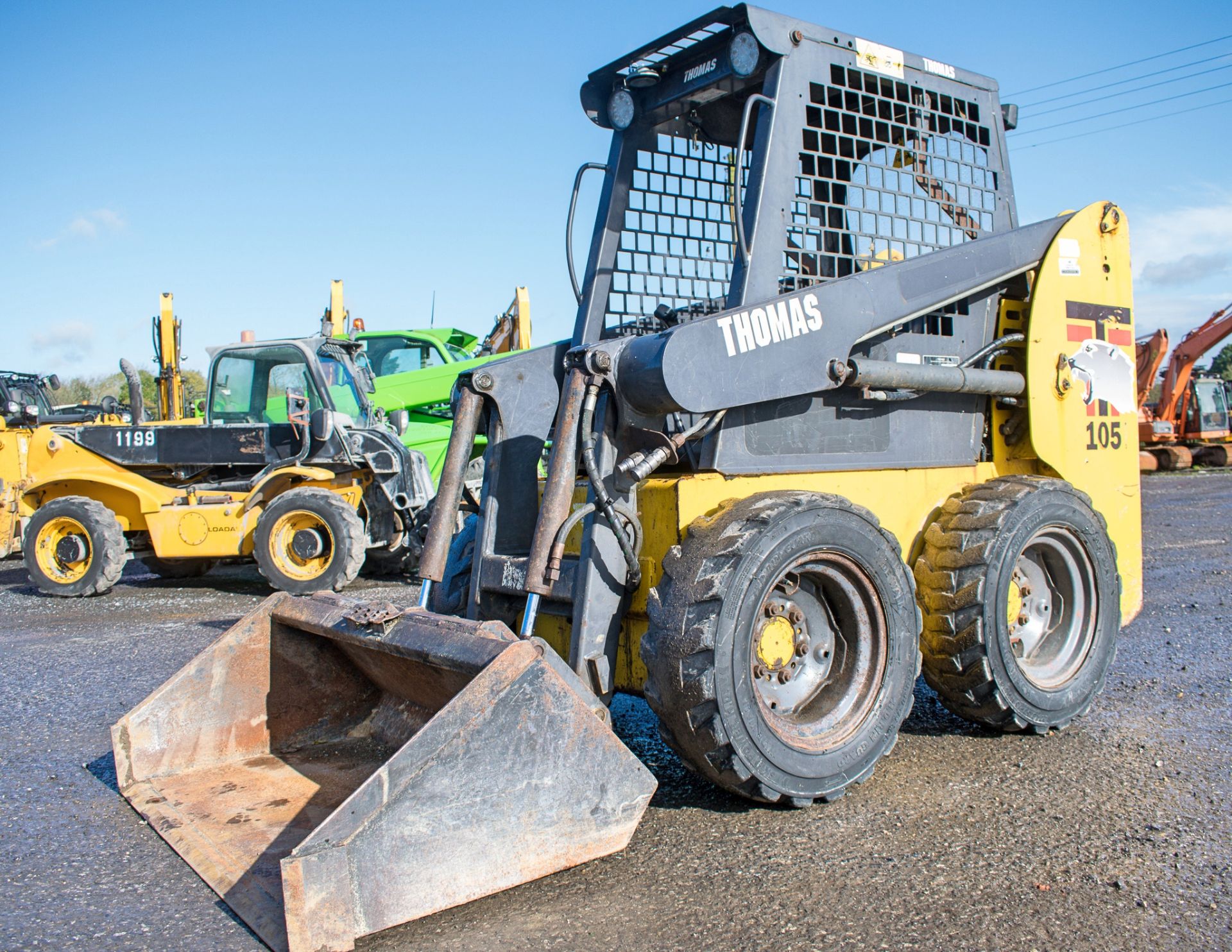 Thomas 105 skid steer loader Year: 2010 S/N: LC100BCE/2008 Recorded Hours: 1319 S7247