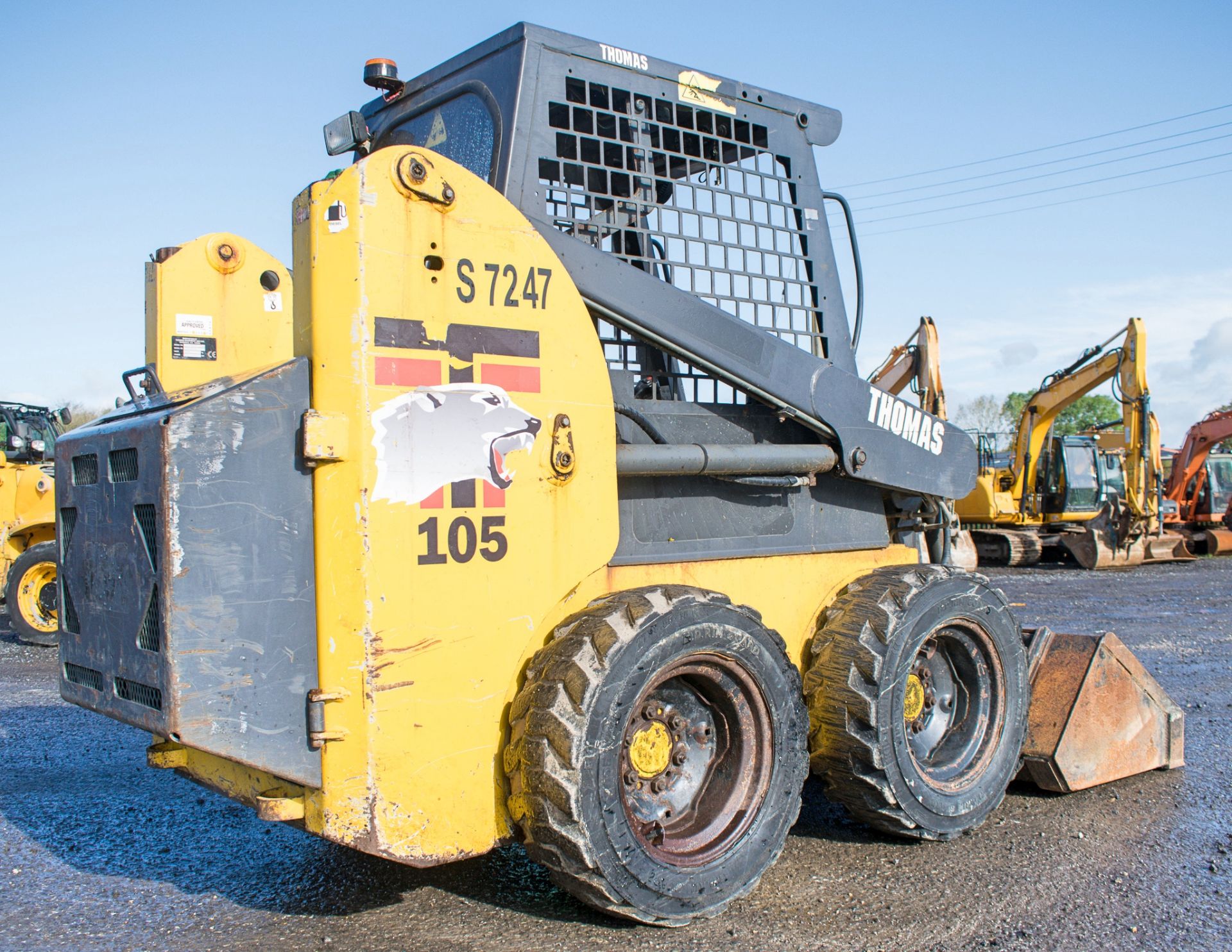 Thomas 105 skid steer loader Year: 2010 S/N: LC100BCE/2008 Recorded Hours: 1319 S7247 - Image 4 of 12