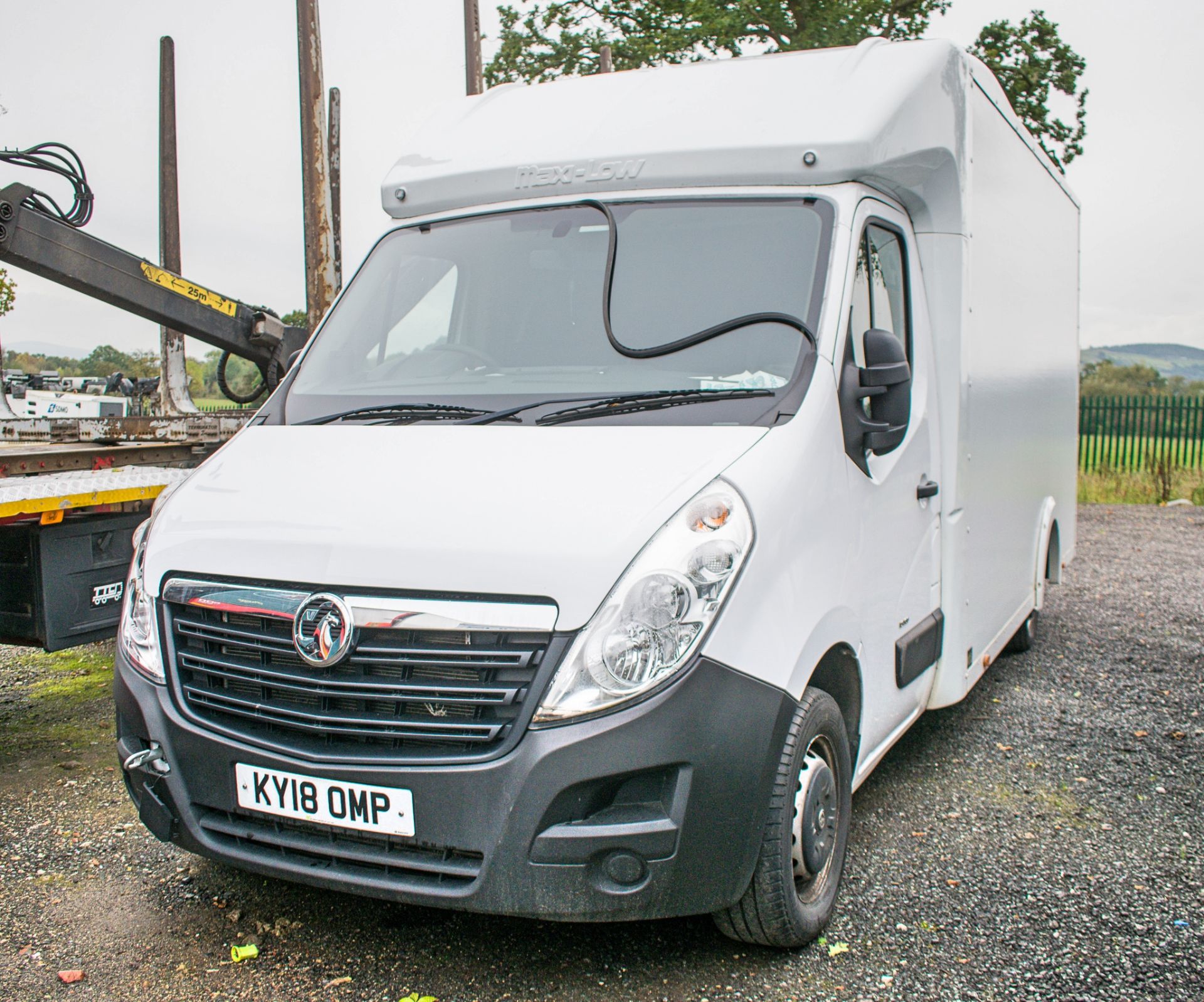Vauxhall Movano F3500 Maxi-Low box van  Registration Number: KY18 OMP Date of Registration: March
