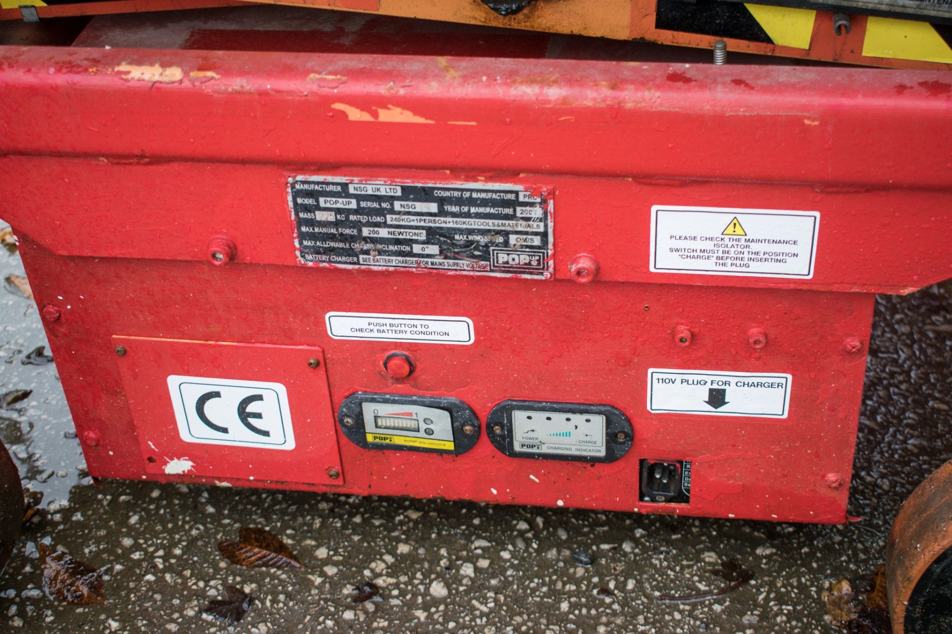 Pop-Up push along battery electric scissor lift - Image 6 of 6