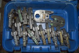 16 REMS pipe press jaws Complete with carry case