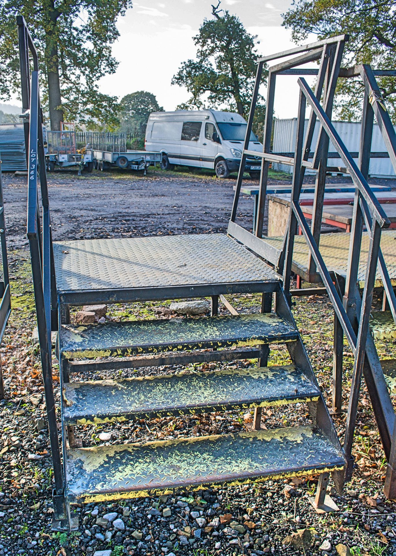 Steel staircase