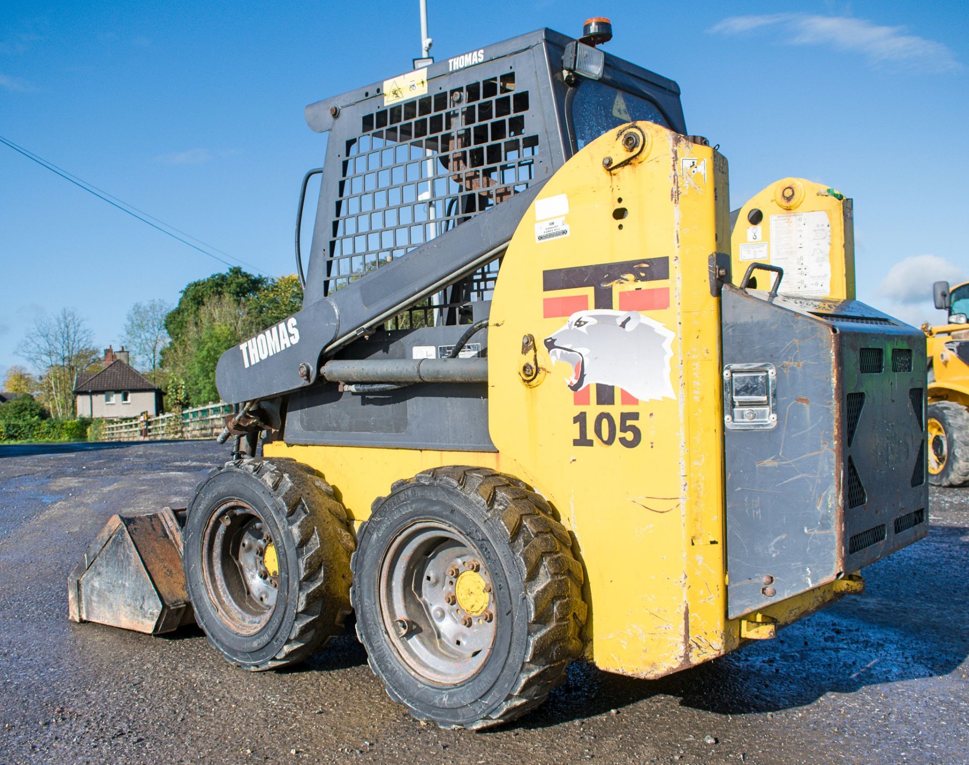 Thomas 105 skid steer loader Year: 2010 S/N: LC100BCE/2008 Recorded Hours: 1319 S7247 - Image 3 of 12