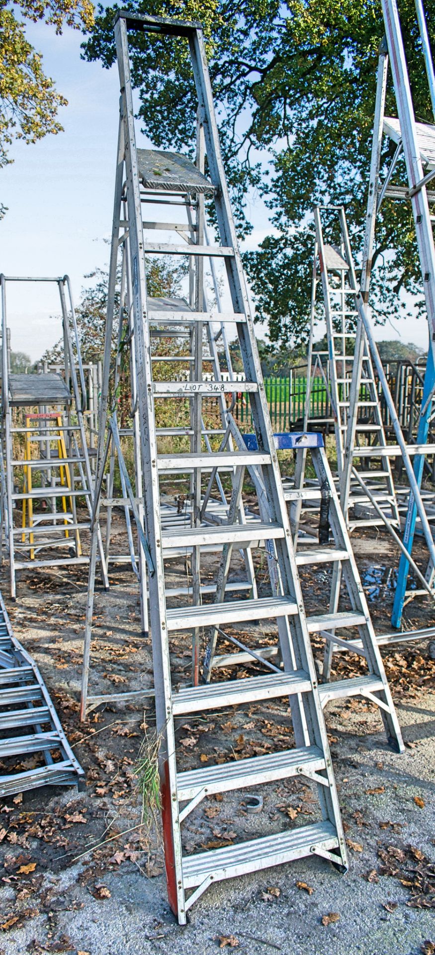 10 tread aluminium step ladder