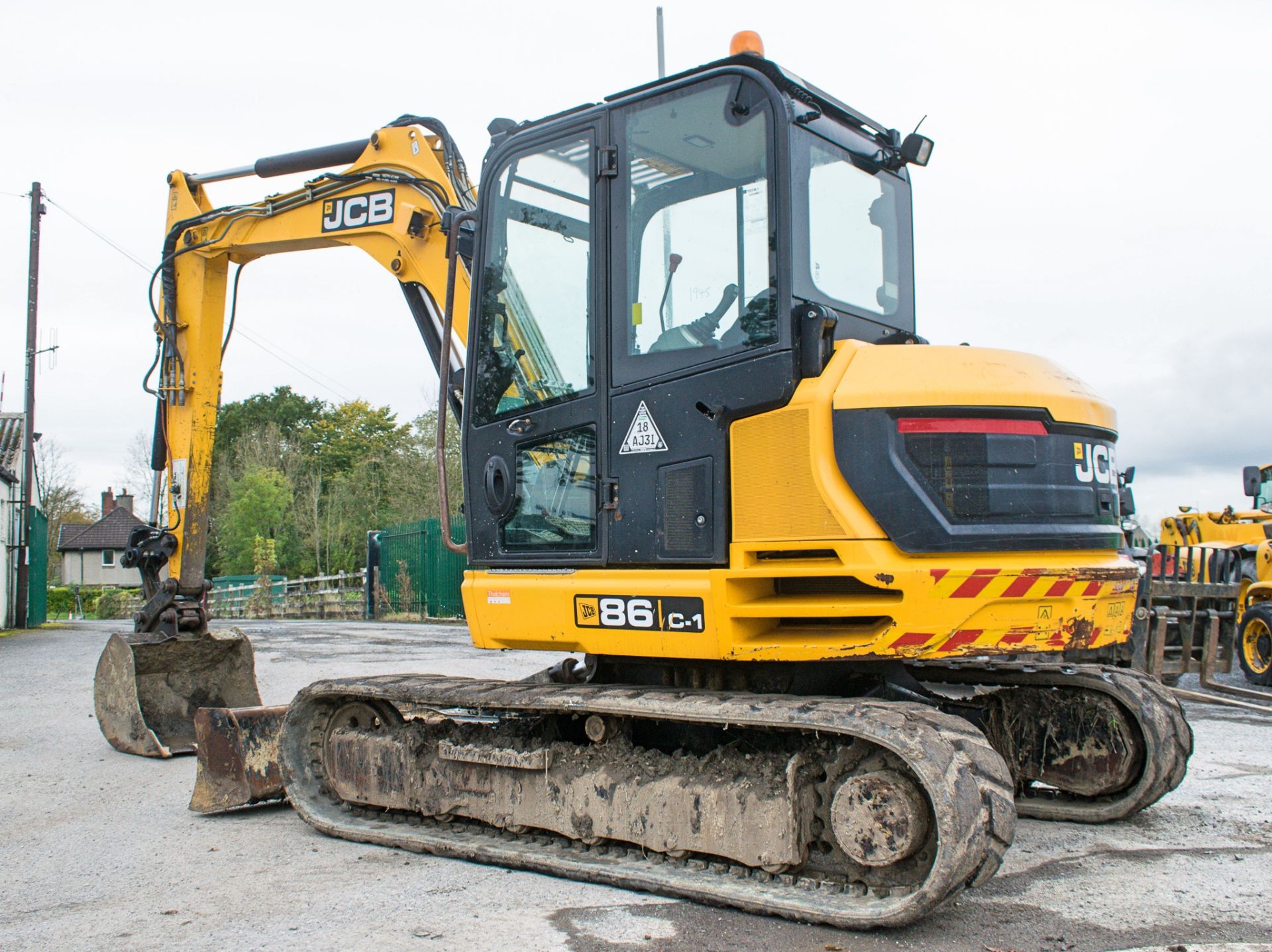 JCB 86C-1 9 tonne rubber tracked midi excavator  Year: 2014 S/N: 02249525 Recorded Hours: 5343 - Bild 3 aus 21