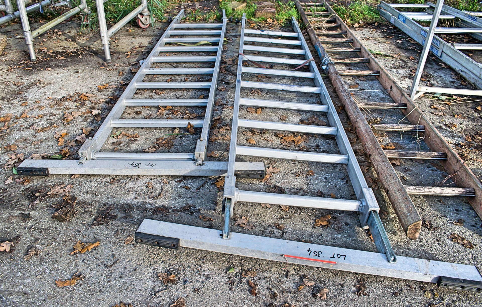 2 - aluminium roofing ladders