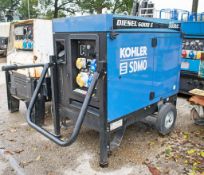 Kohler SDMO 6 kva diesel driven generator  Recorded hours: 653 A702395