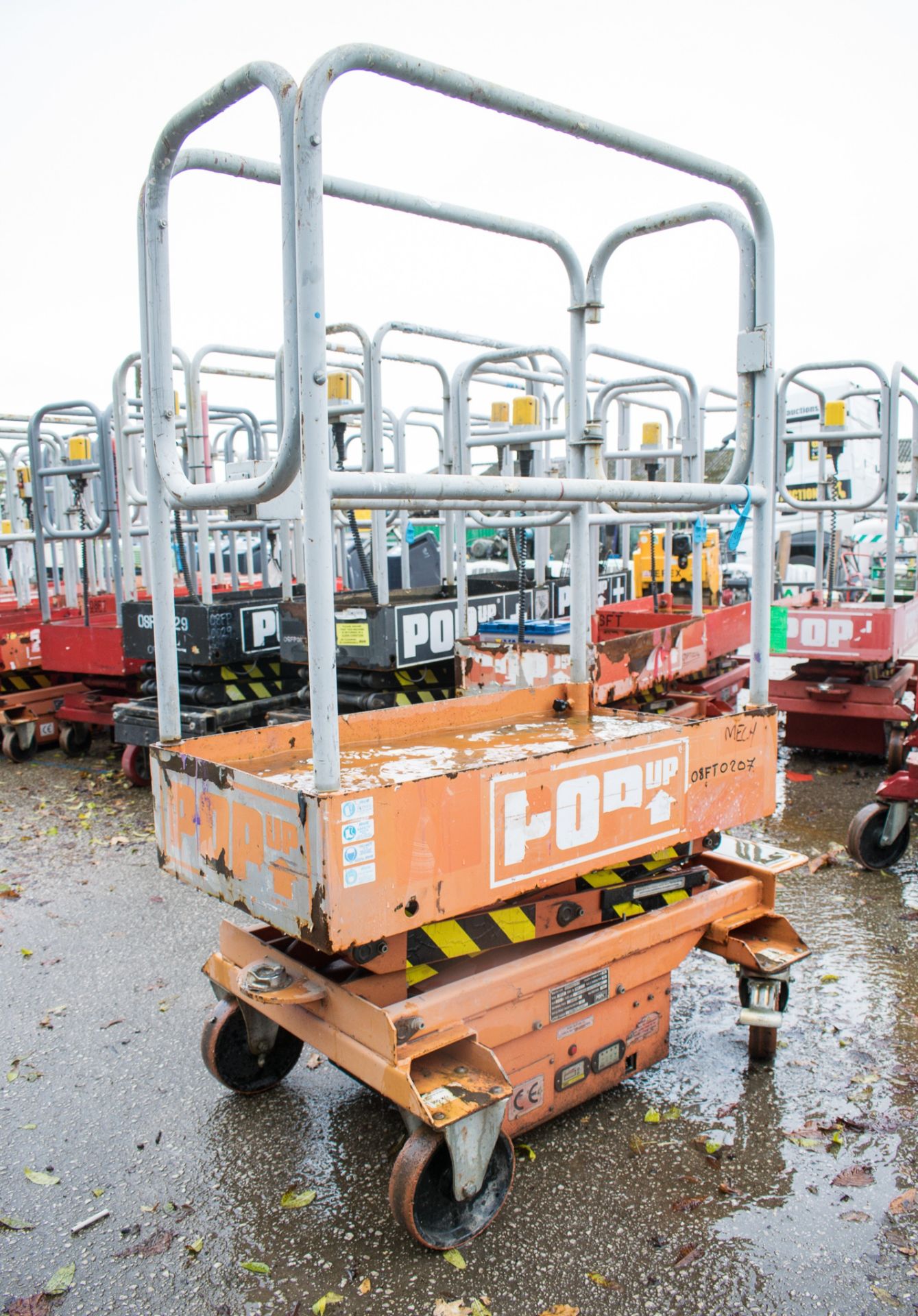 Pop-Up push along battery electric scissor lift  08FT0207 - Image 2 of 6