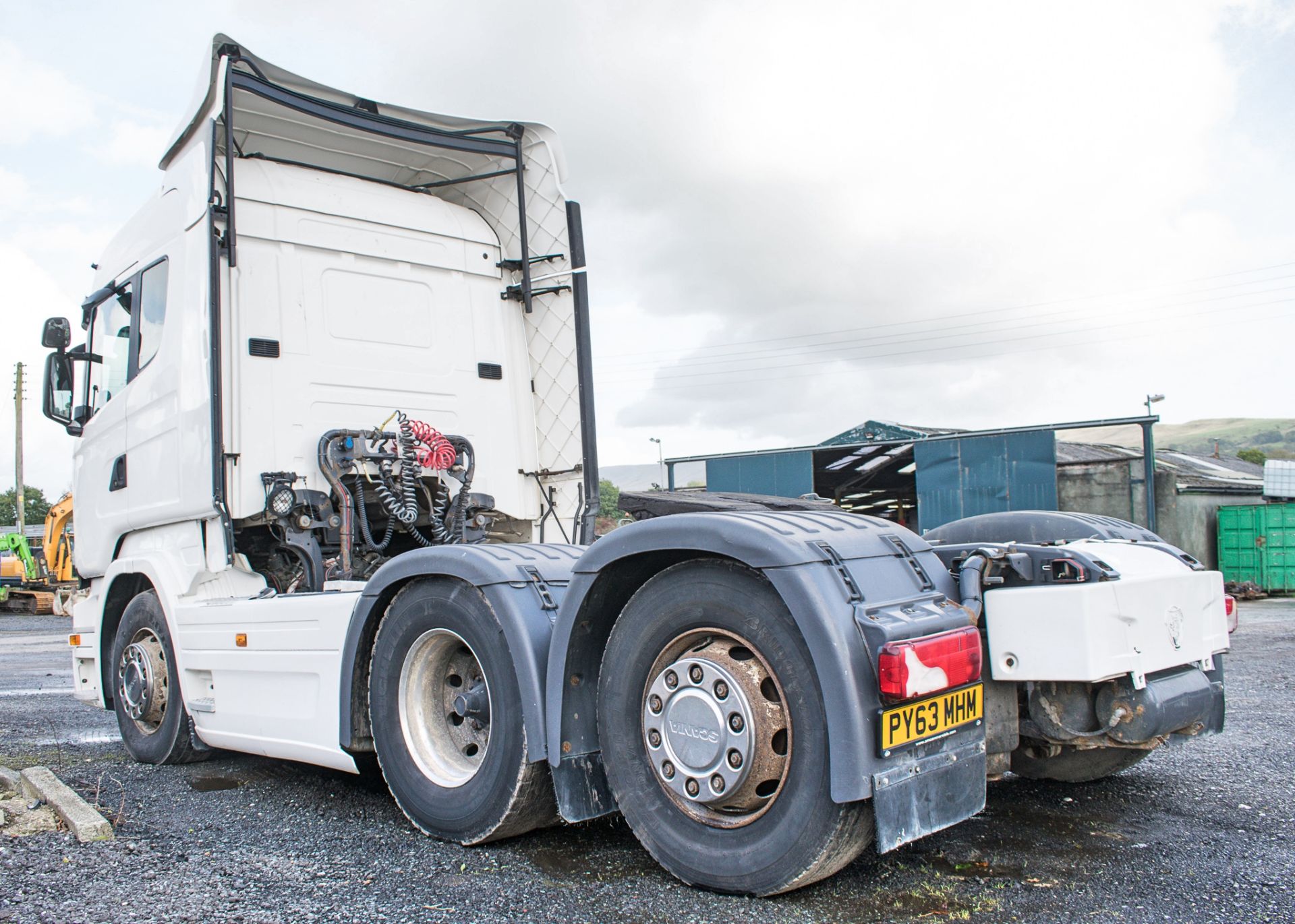 Scania R440 LA Topline 6x2 manual rear lift tractor unit  Registration Number: PY63 MHM Date of - Image 3 of 17