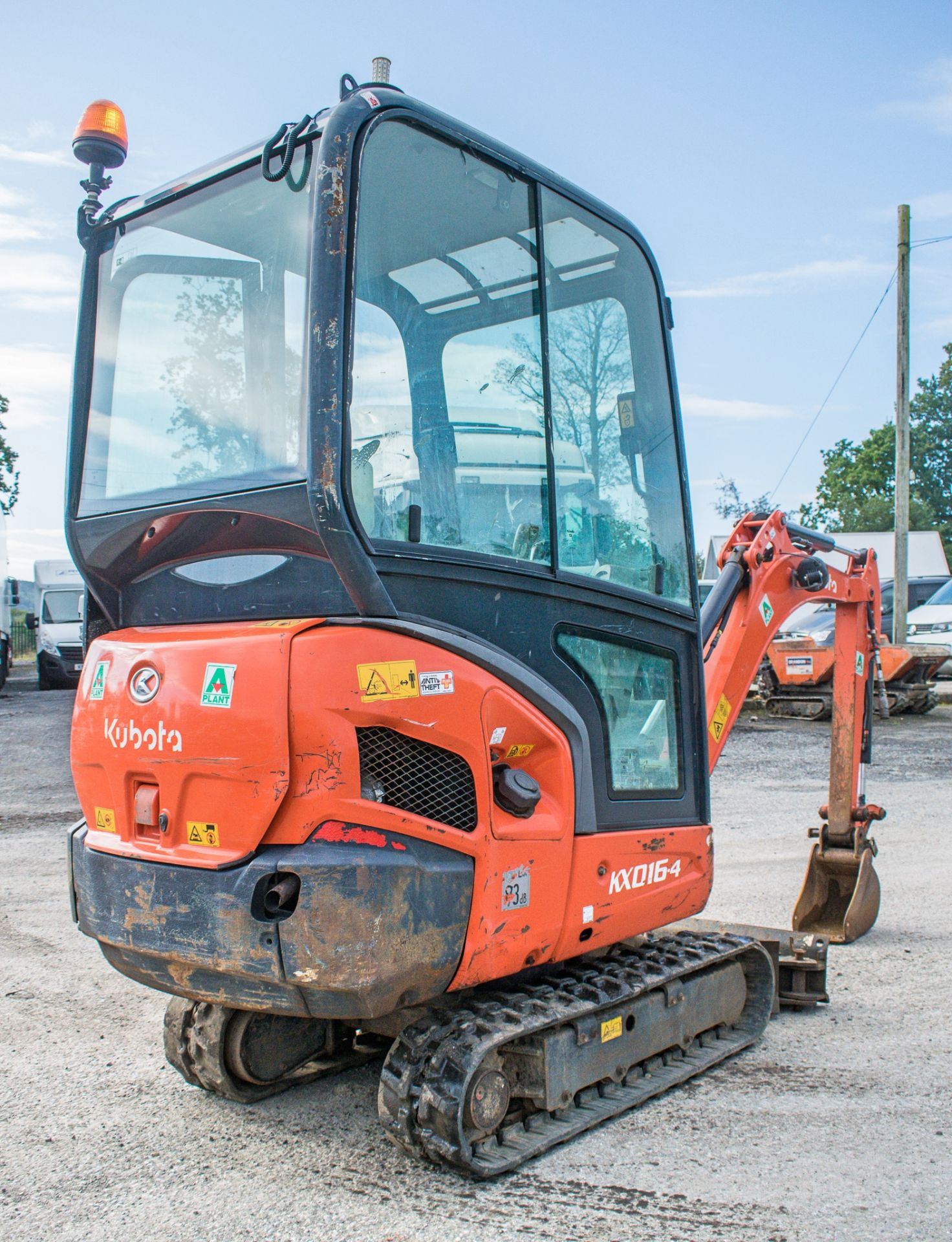 Kubota KX016-4 1.6 tonne rubber tracked mini excavator  Year: 2016 S/N: 60359 Recorded hours: 1626 - Bild 4 aus 18