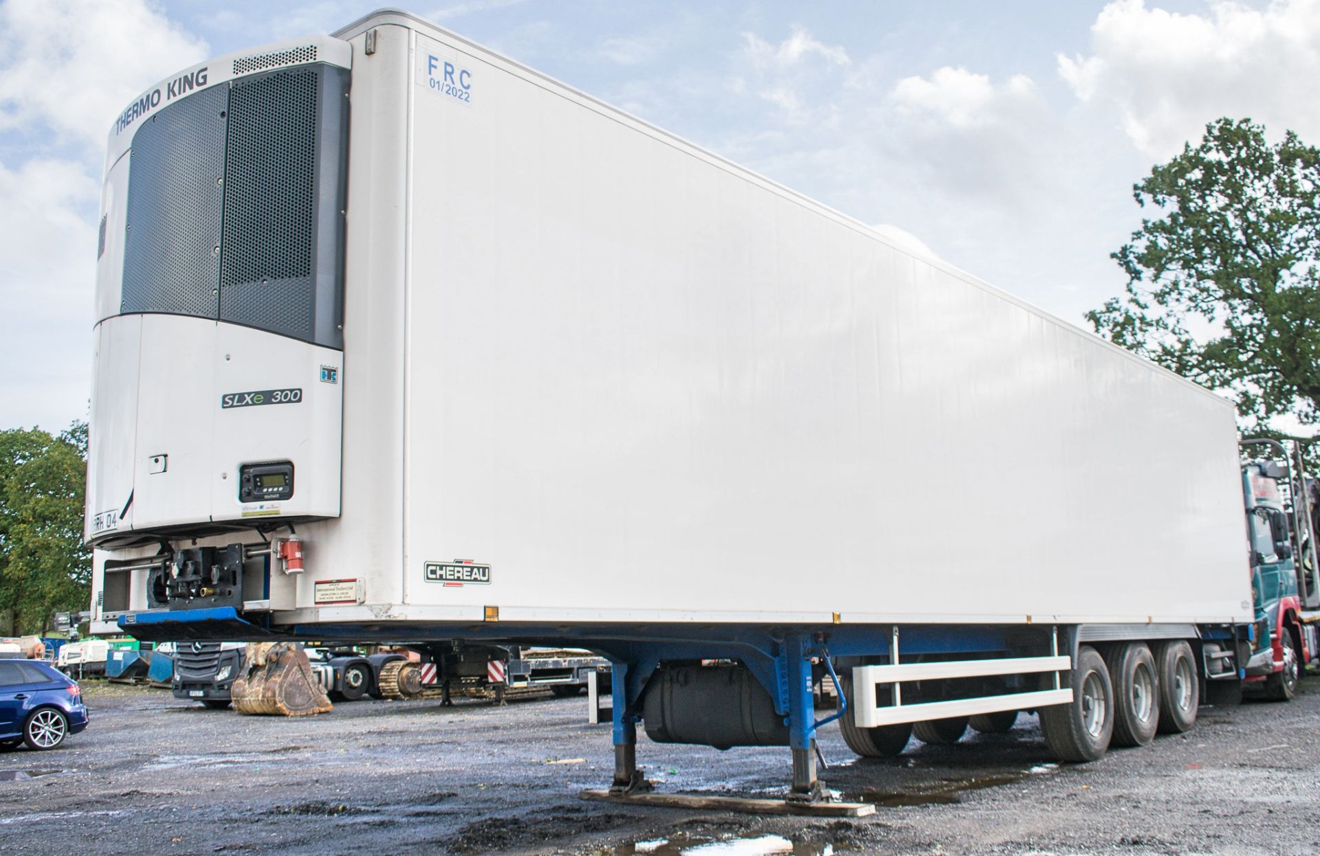 Chereau Inogam P1305 13.6 metre tri-axle refrigerated box trailer  Year: 2016 Registration Number: