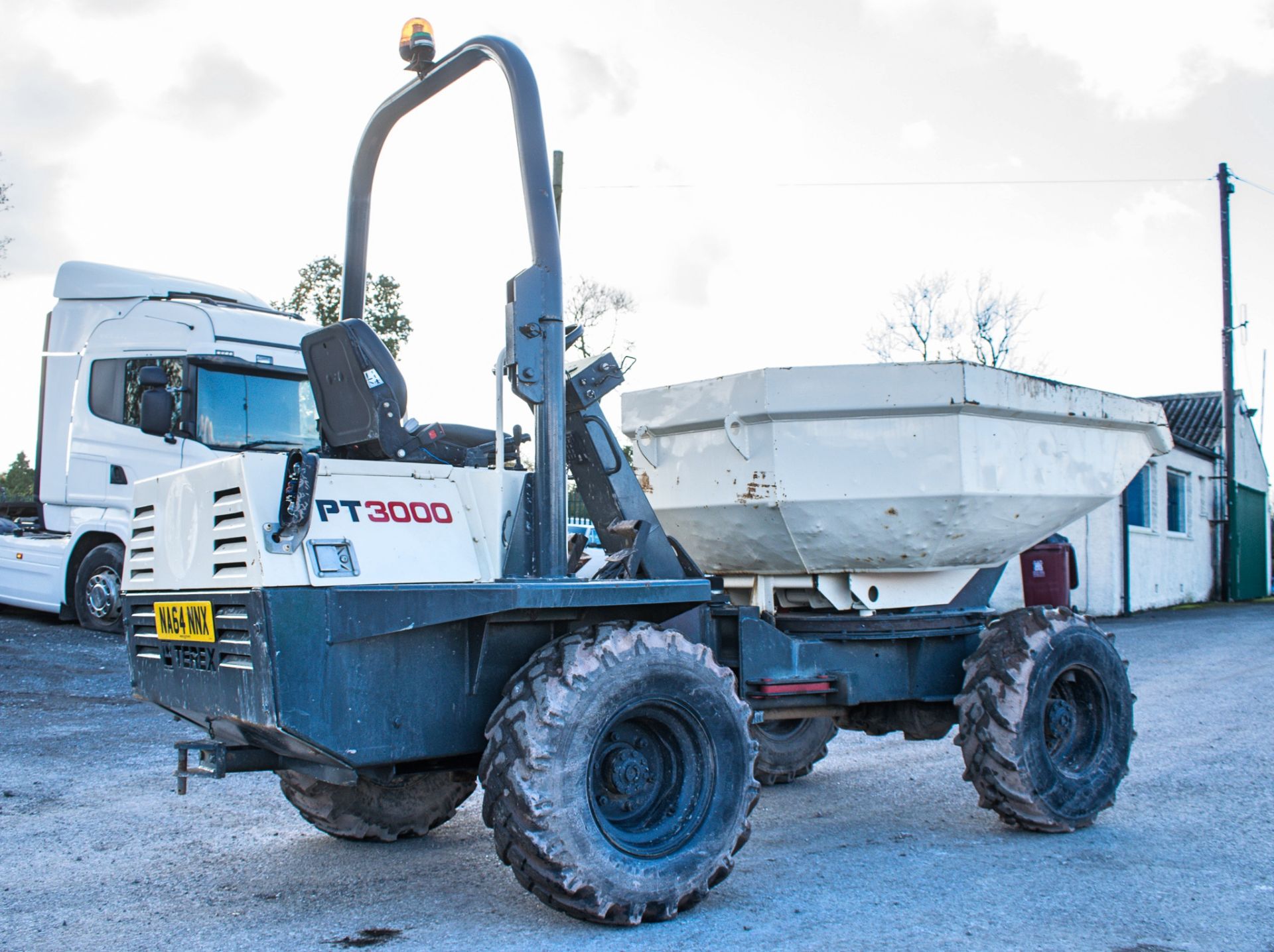 Benford Terex 3 tonne swivel skip dumper Year: 2007 S/N: E705FS196 Recorded Hours: Not displayed ( - Image 8 of 36