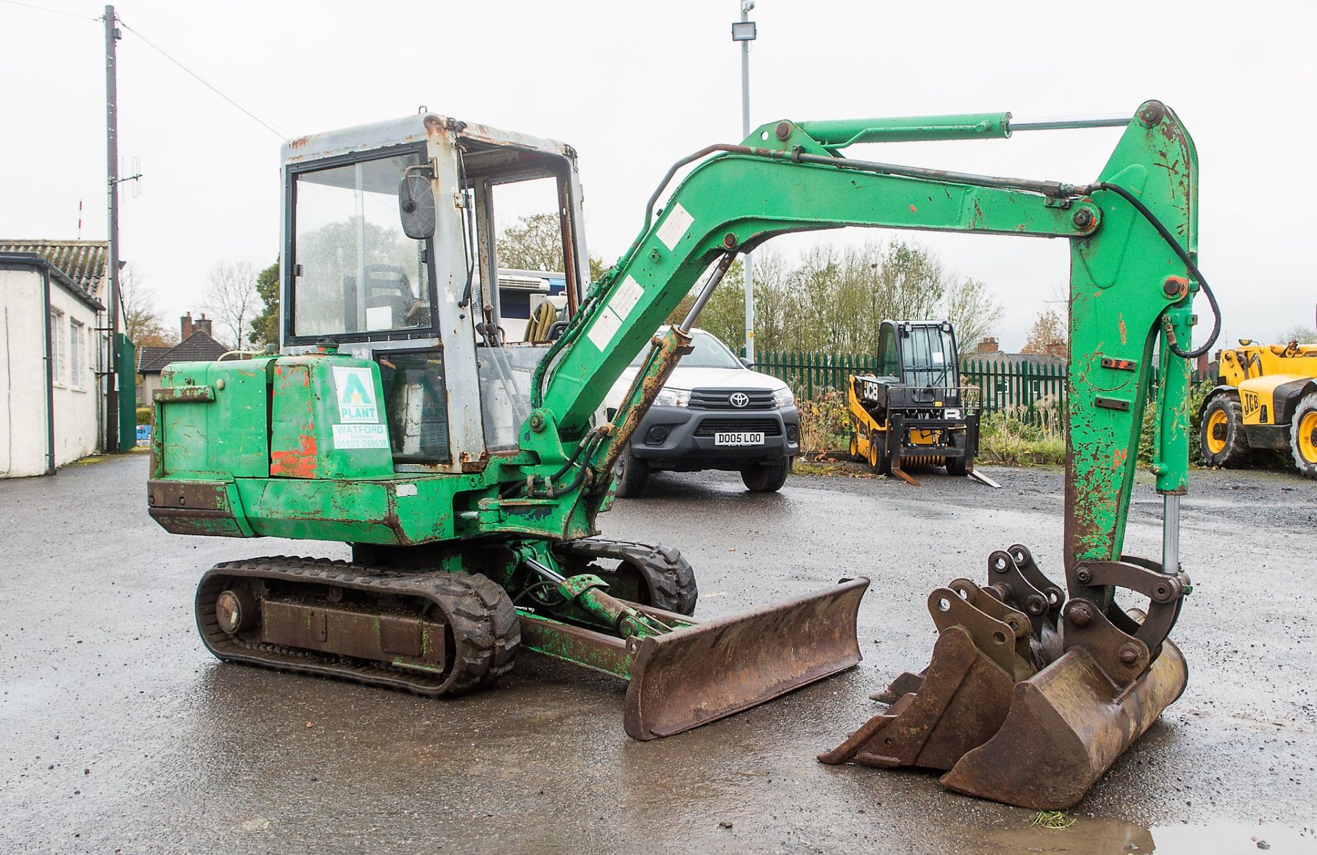 Kubota KX71 2.8 tonne rubber tracked mini excavator S/N: 56354 Recorded Hours: 2611 blade, piped & 3 - Image 2 of 19