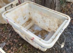 Plastic mortar tub